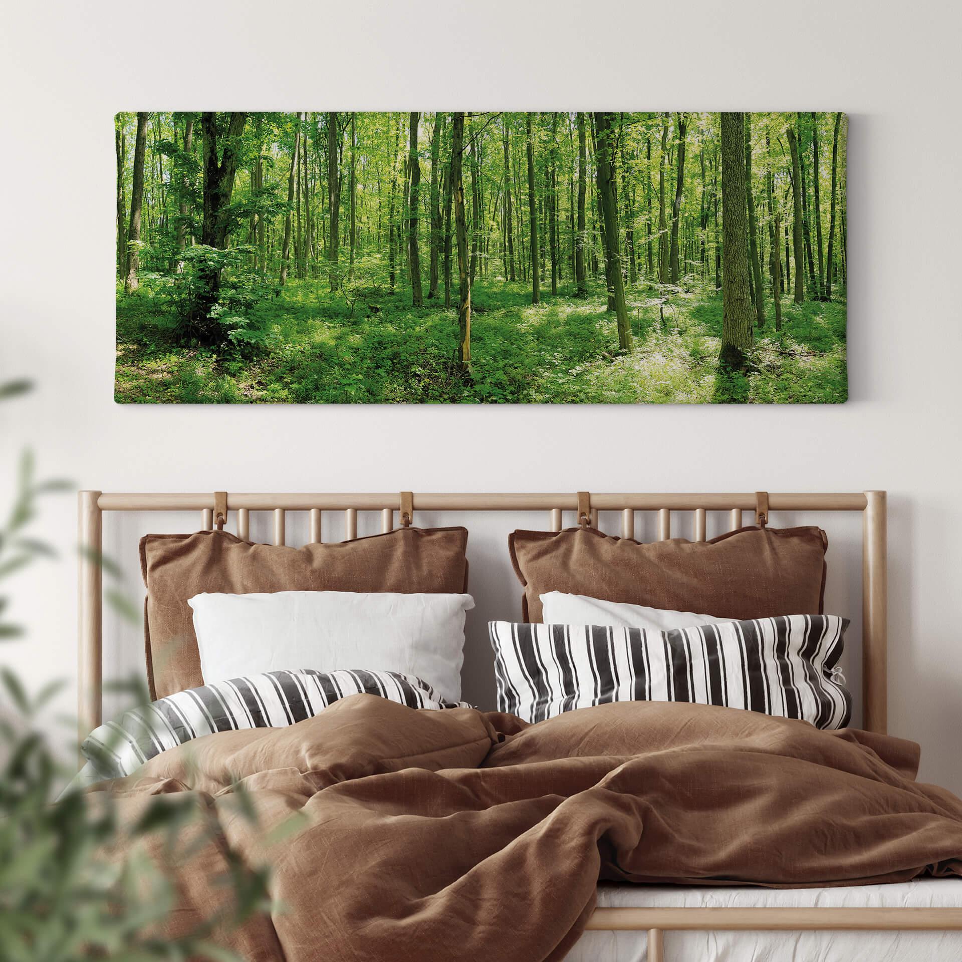 Lienzo panorama forestal 01