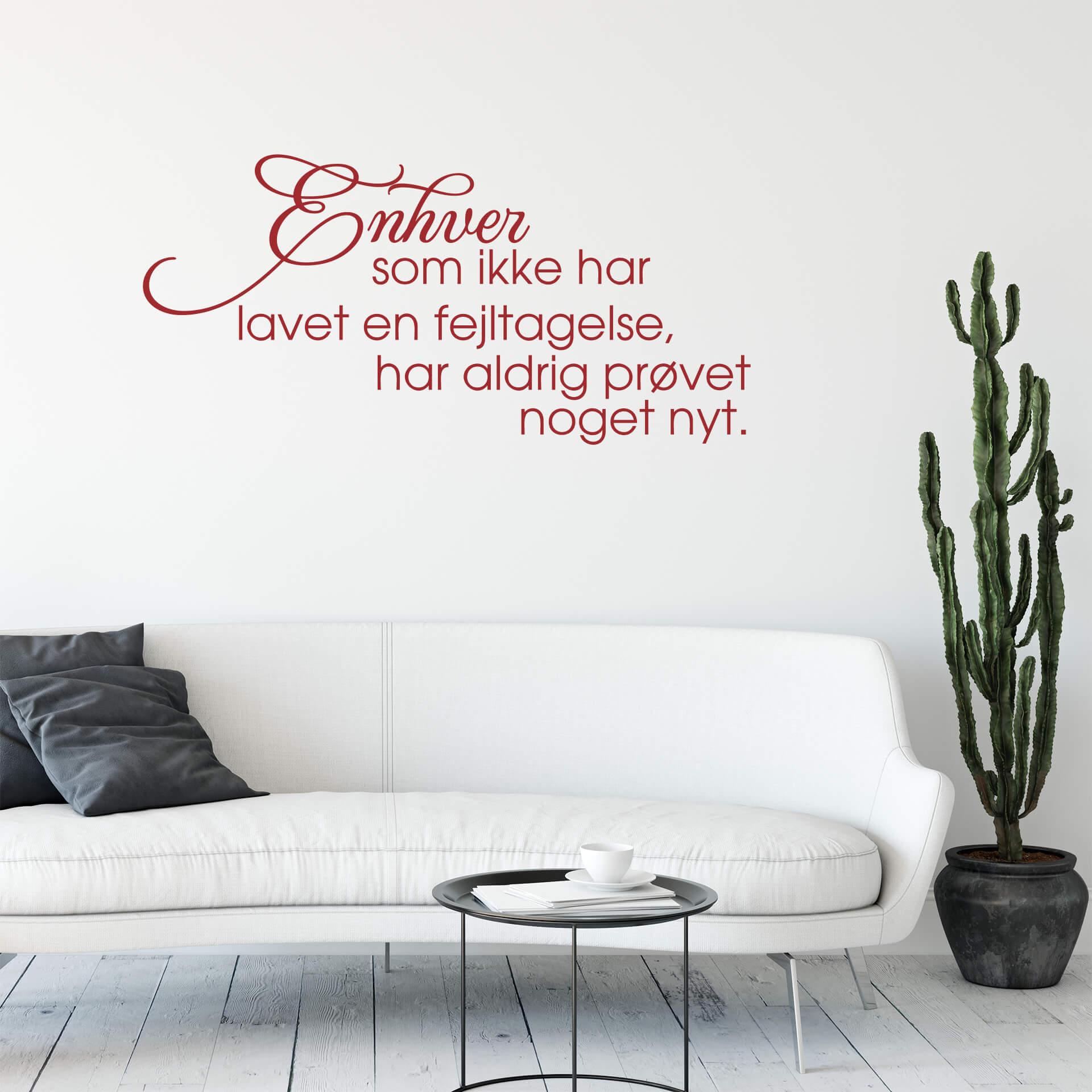 Wallsticker -  Enhver som...