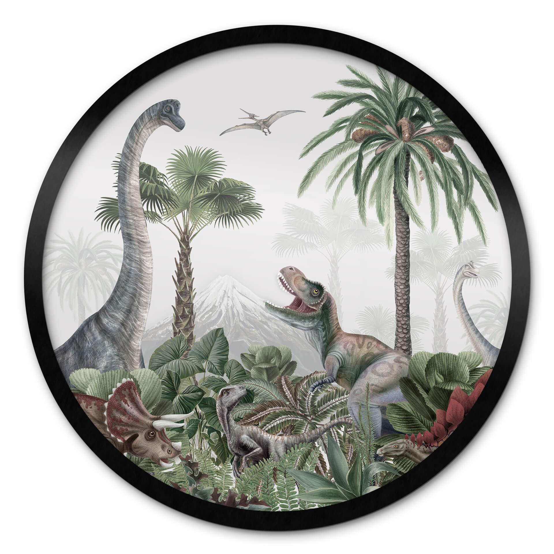 Poster Kikki Belle - Dinos äventyr - Rund