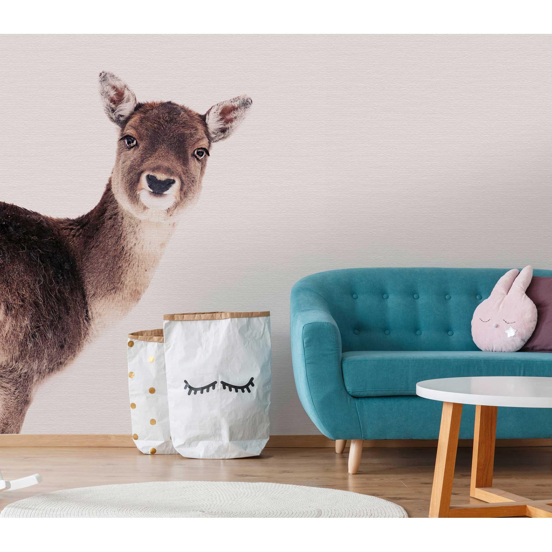 Livingwalls Fotobehang ARTist Deer Rose