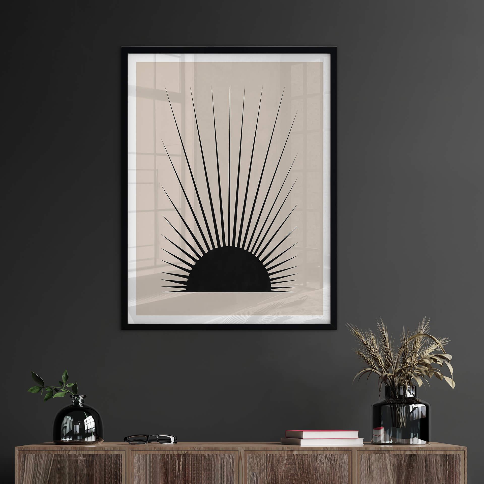 Plakat Orara Studio - Minimalistyczne słońce