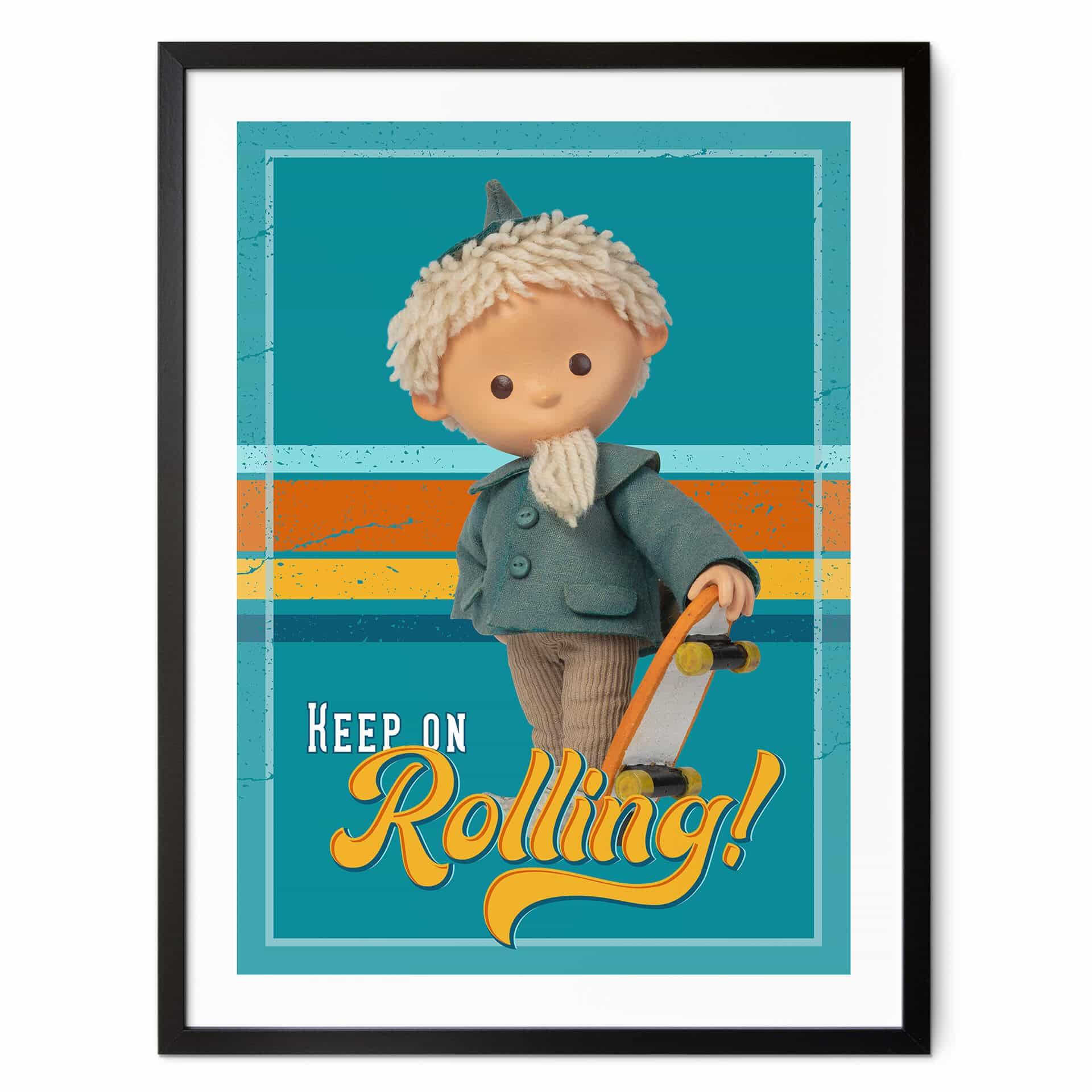 Plakat Sandman med skateboard