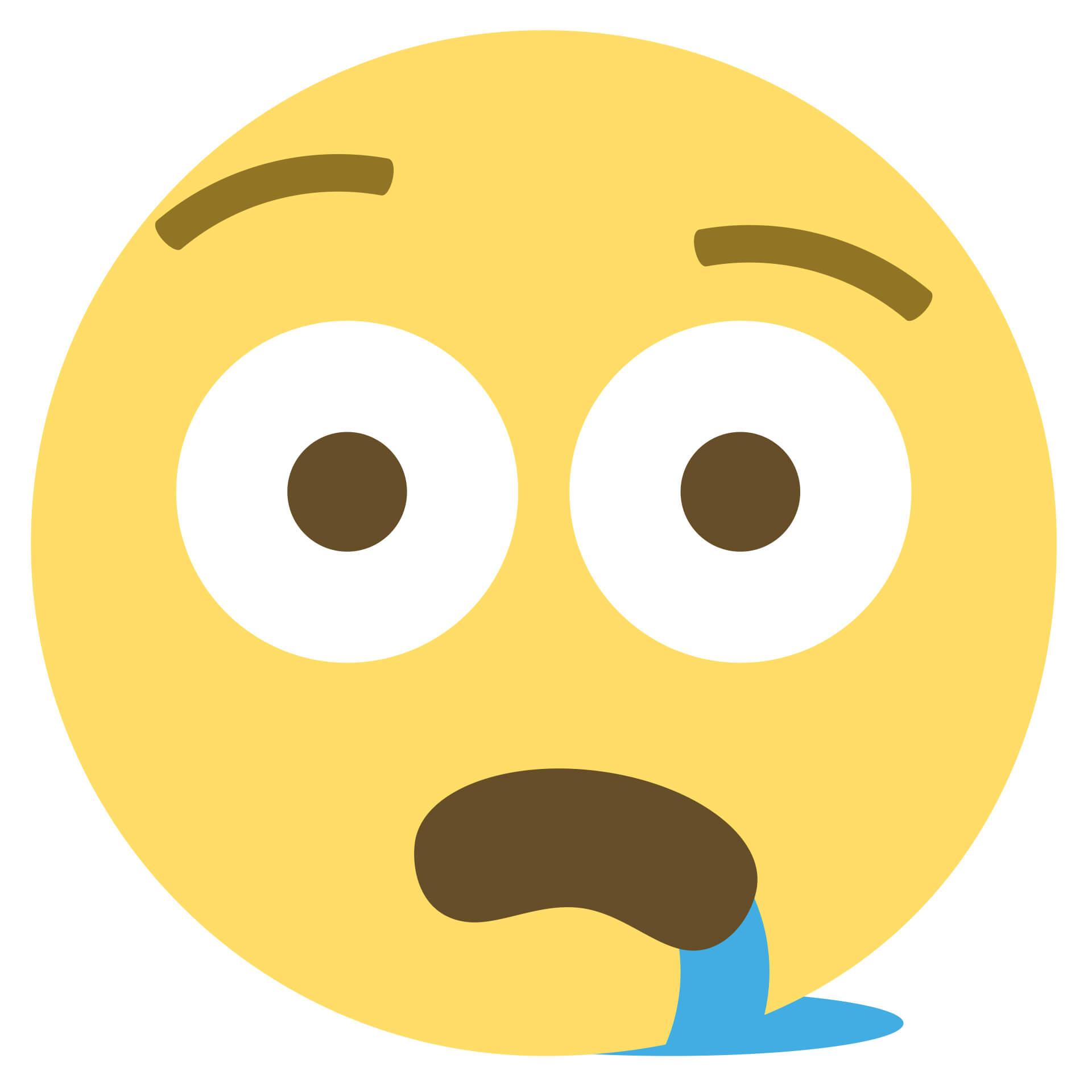 Wandtattoo Emoji Drooling Face