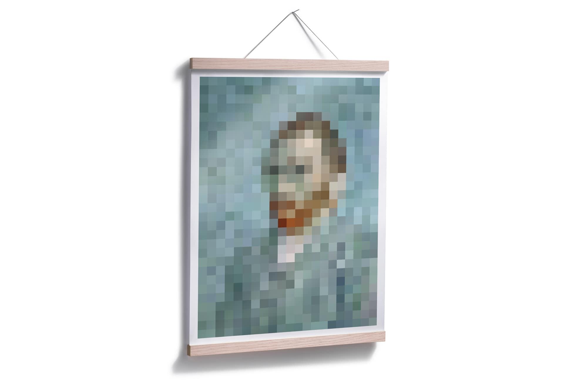 Plakat Pixelart - van Gogh - Autoportret 1889