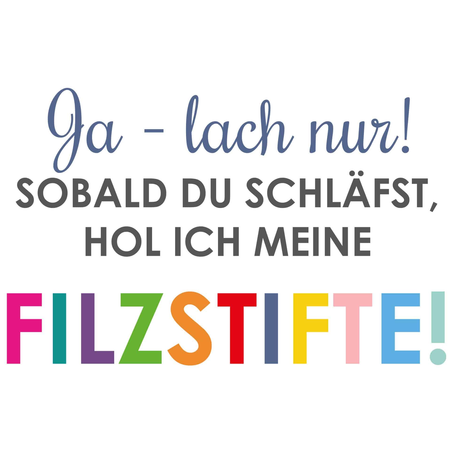 Wandtattoo Ja - lach nur! ...