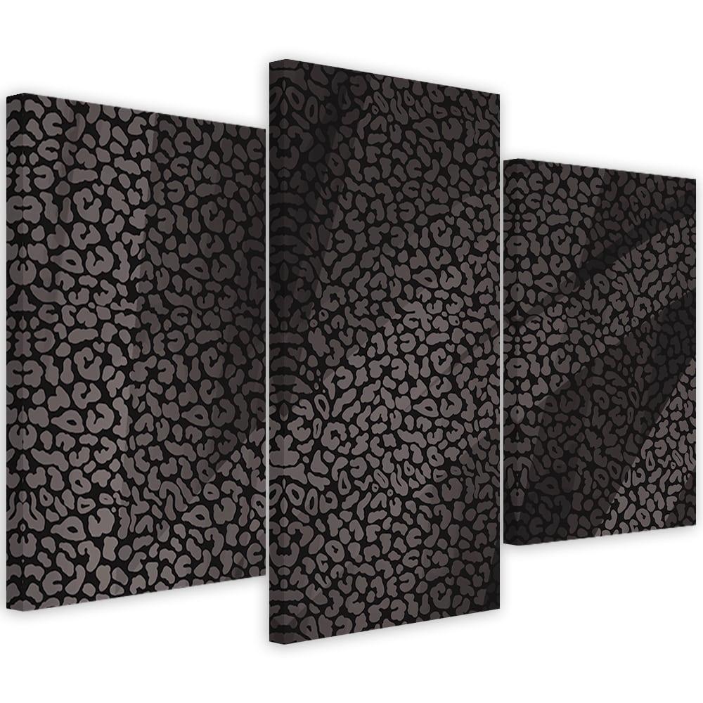 3 stykke lærredsprint, Leopard Leopard Pels Patches Mønster