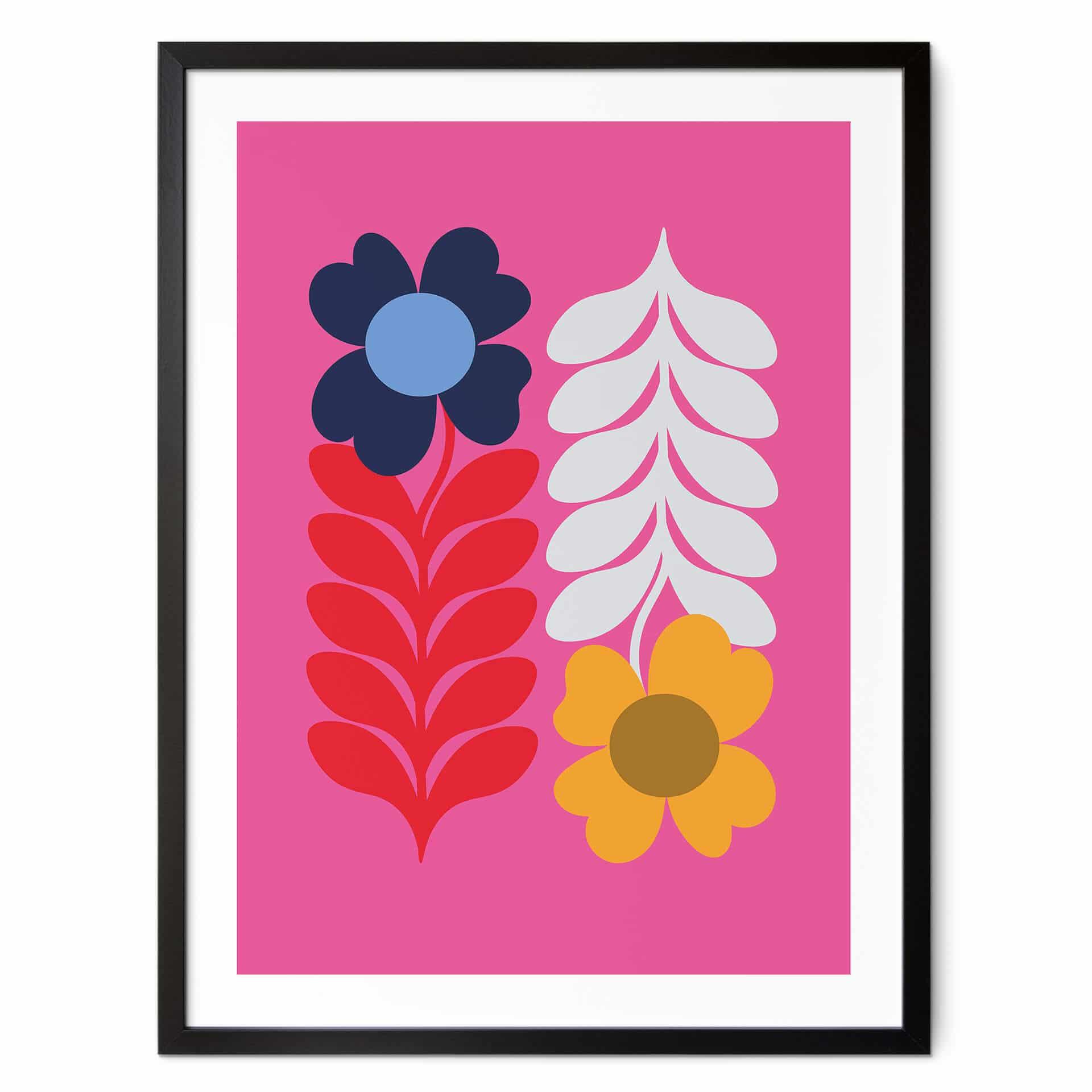 Plakat Collett - Retro Flowers