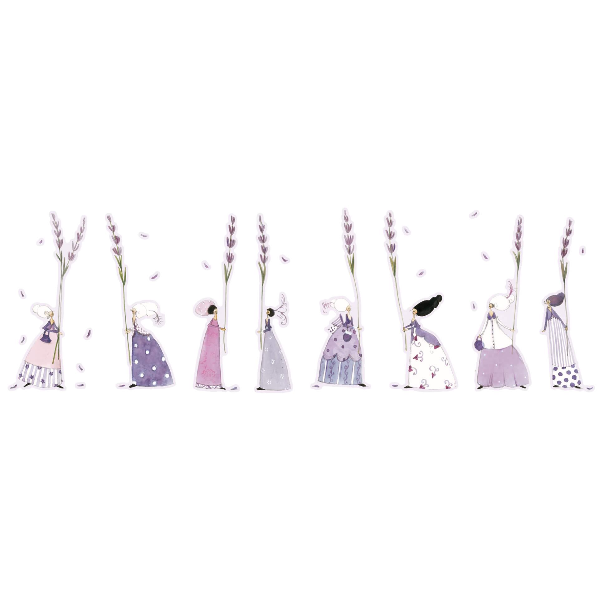 Muursticker set Blanz – Lavendelvrouwtjes 01