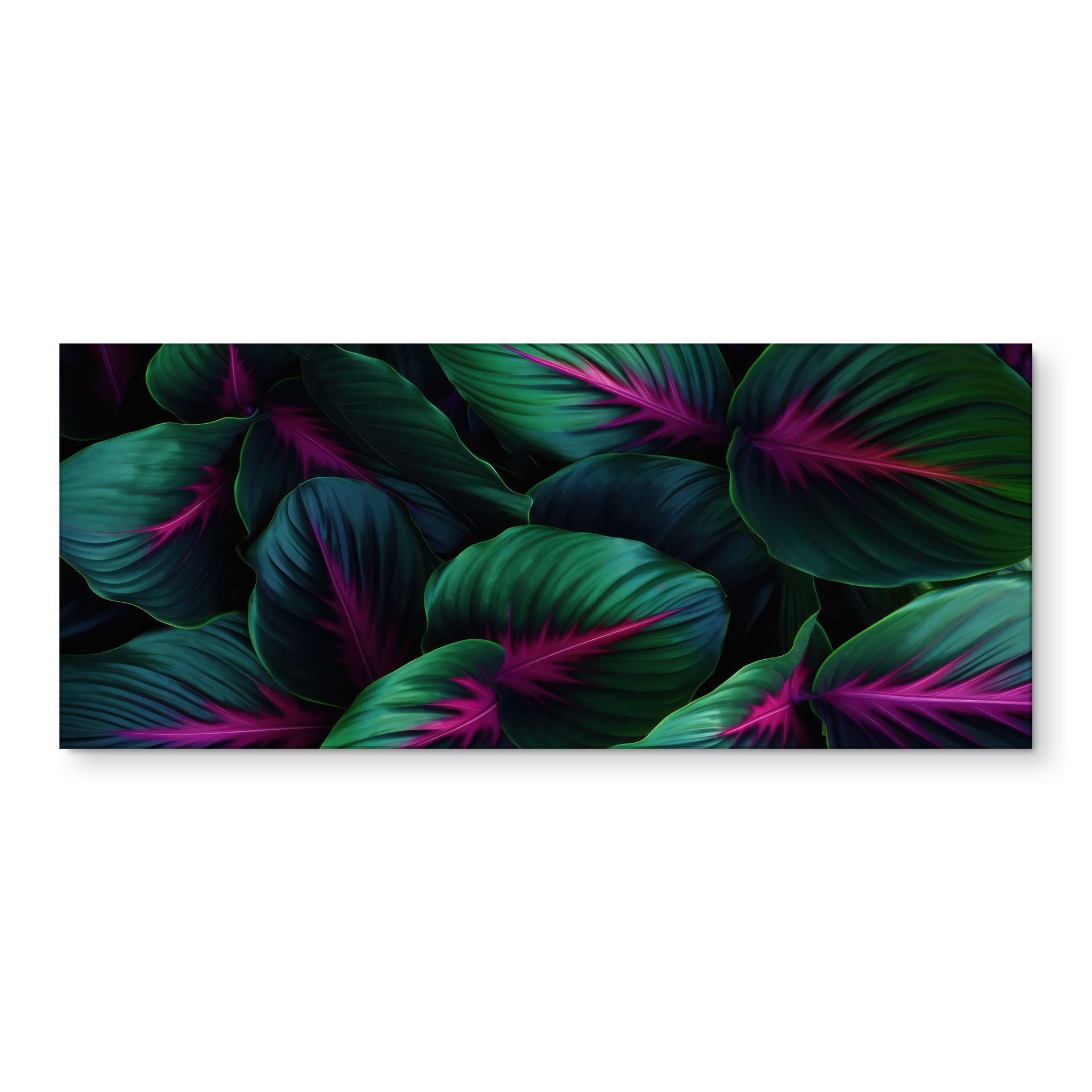 Køkken backsplash Farverige jungleplanter - Paksoylu