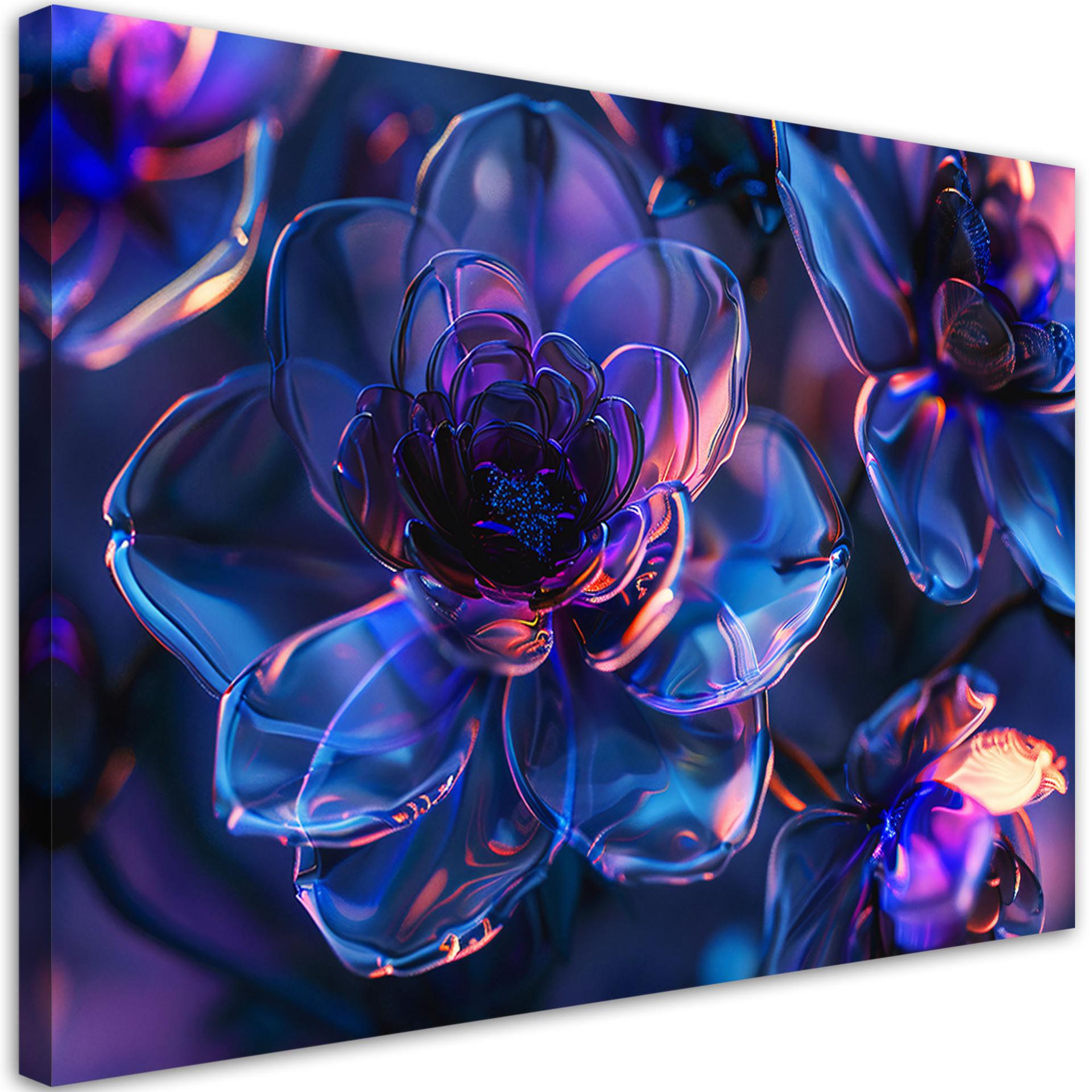 Canvasbillede, Granatæbleblomster - 3D-dybde