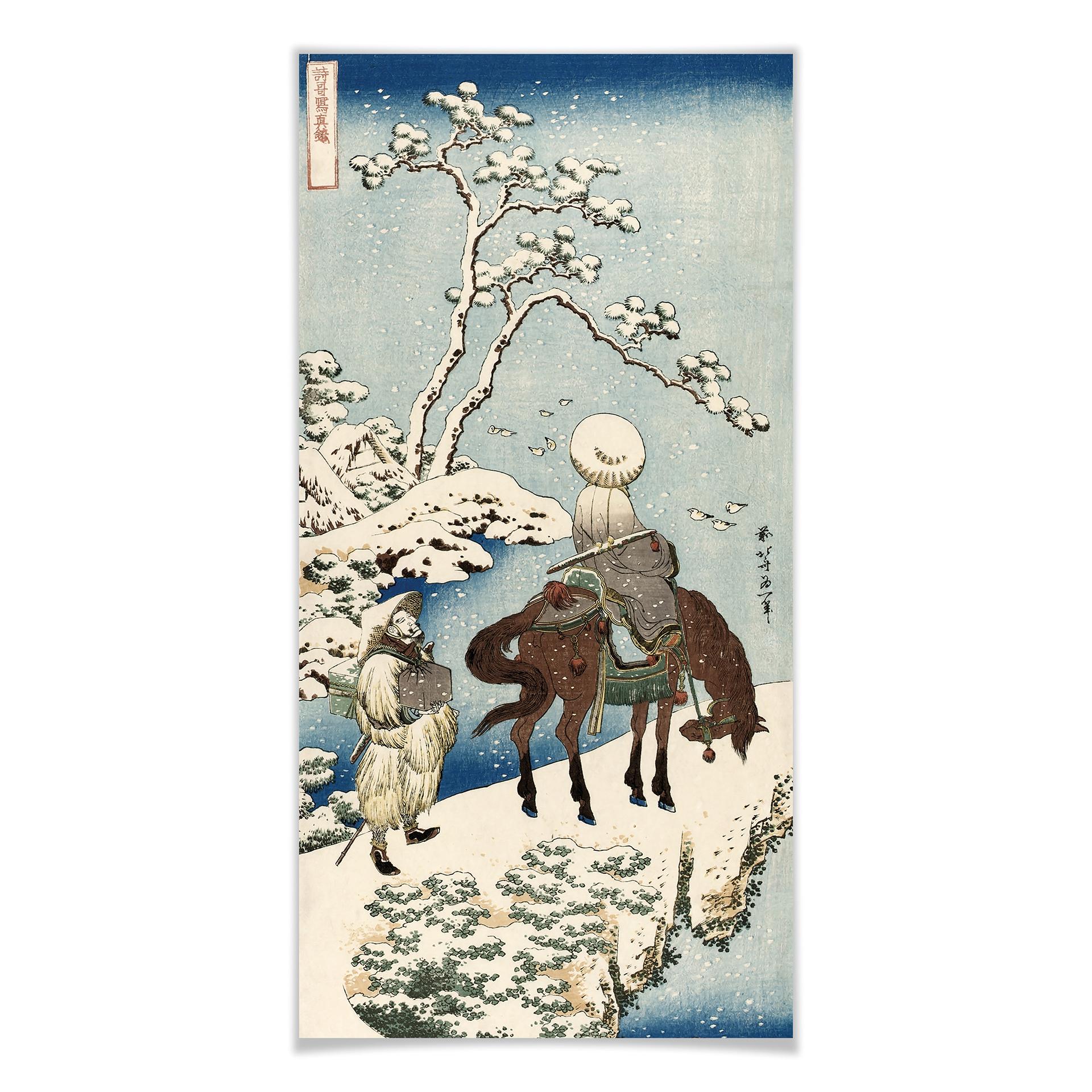 Poster Hokusai - Den kinesiske poeten Su Dongpo