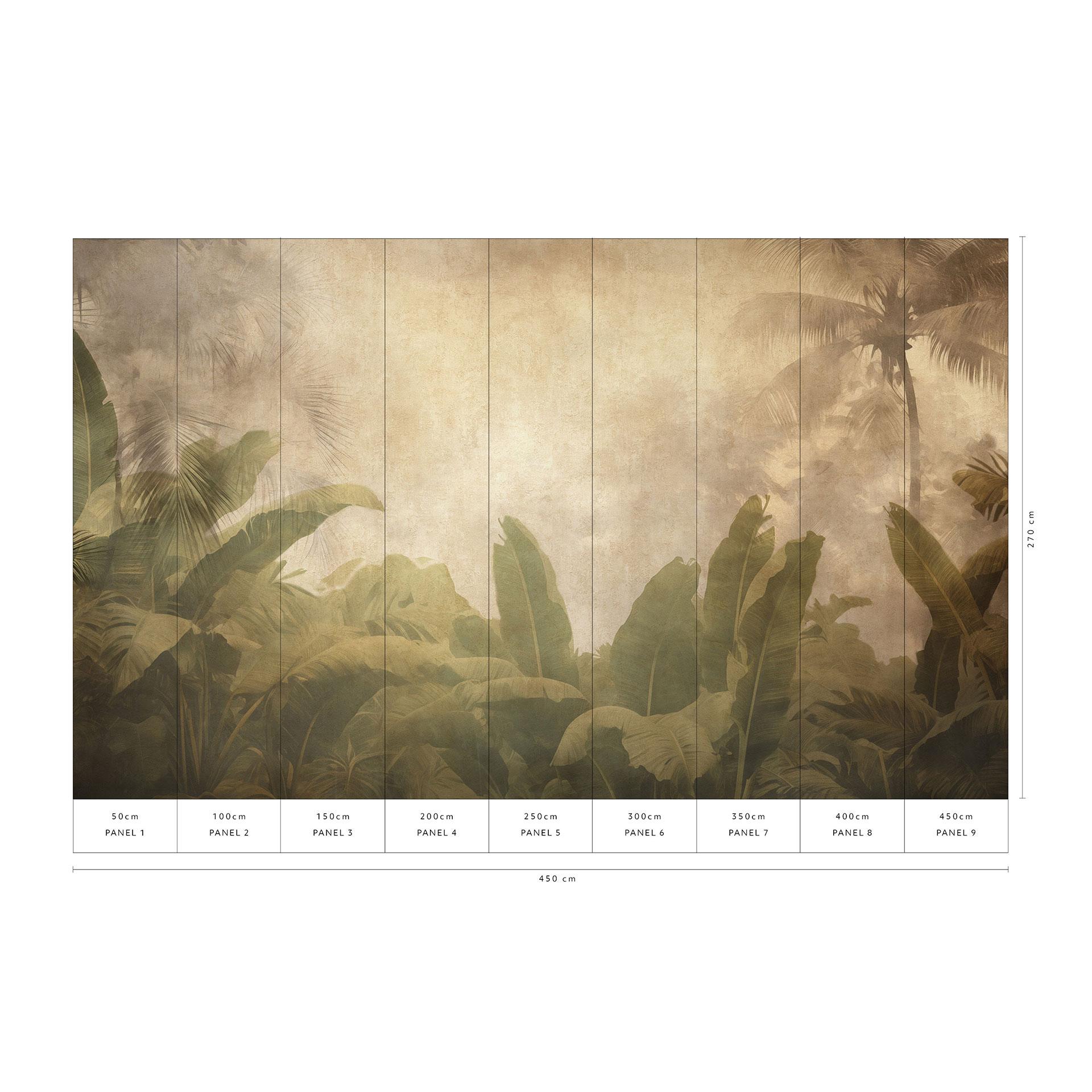 Landschap behang Big Pictures groen 4.50 x 2.70 m