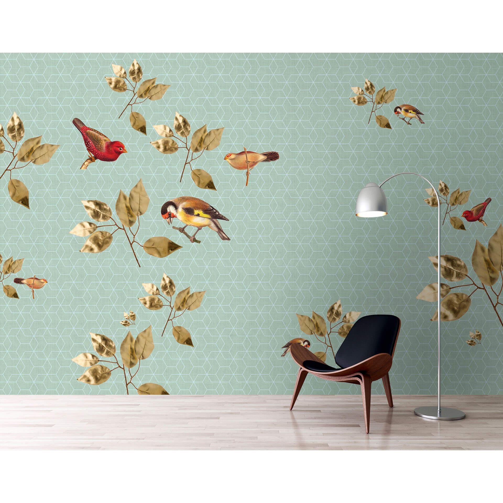 Livingwalls Fototapet Walls by Patel 2 brilliant birds 2