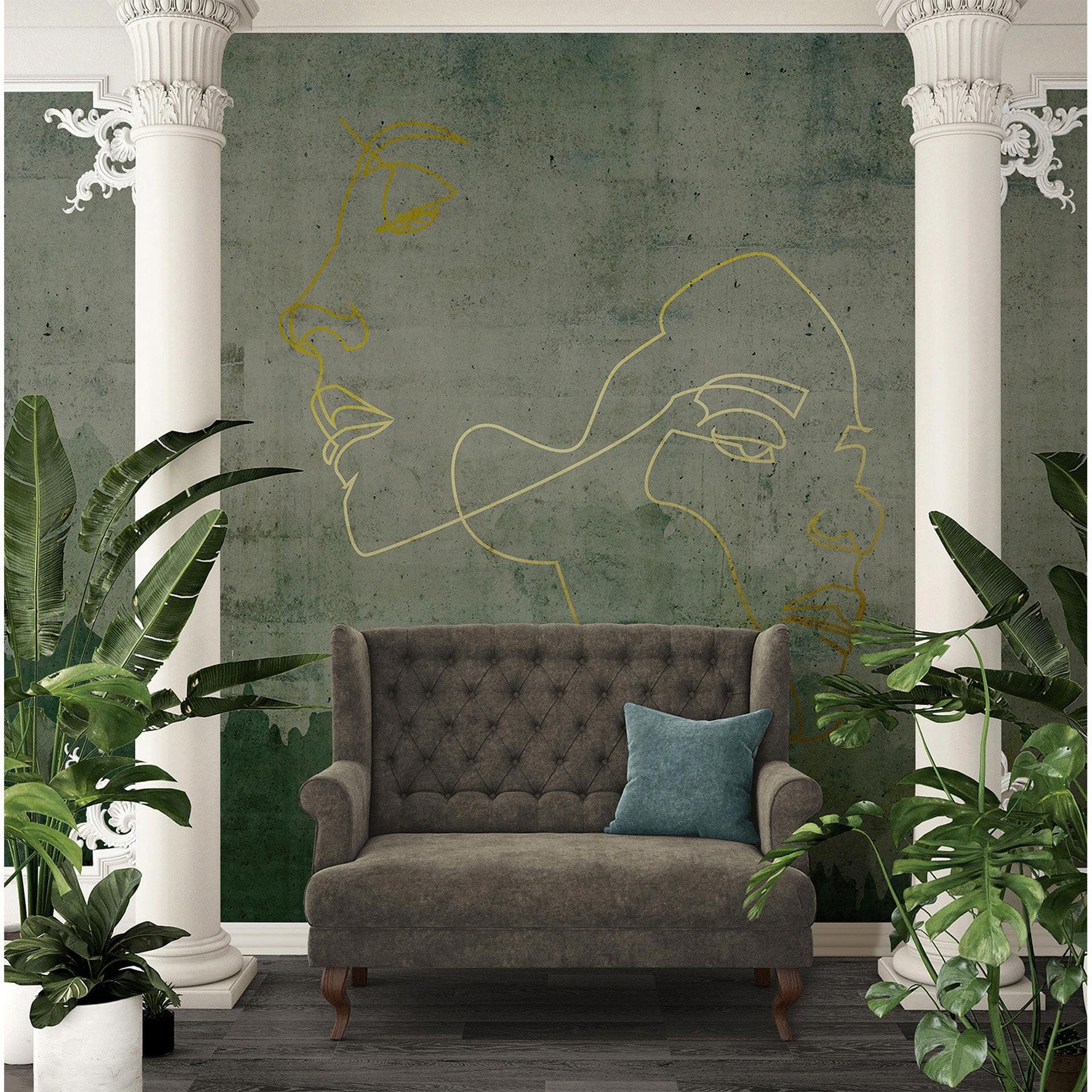 Architects Paper Papier peint photo Atelier 47 Golden Outline arbres