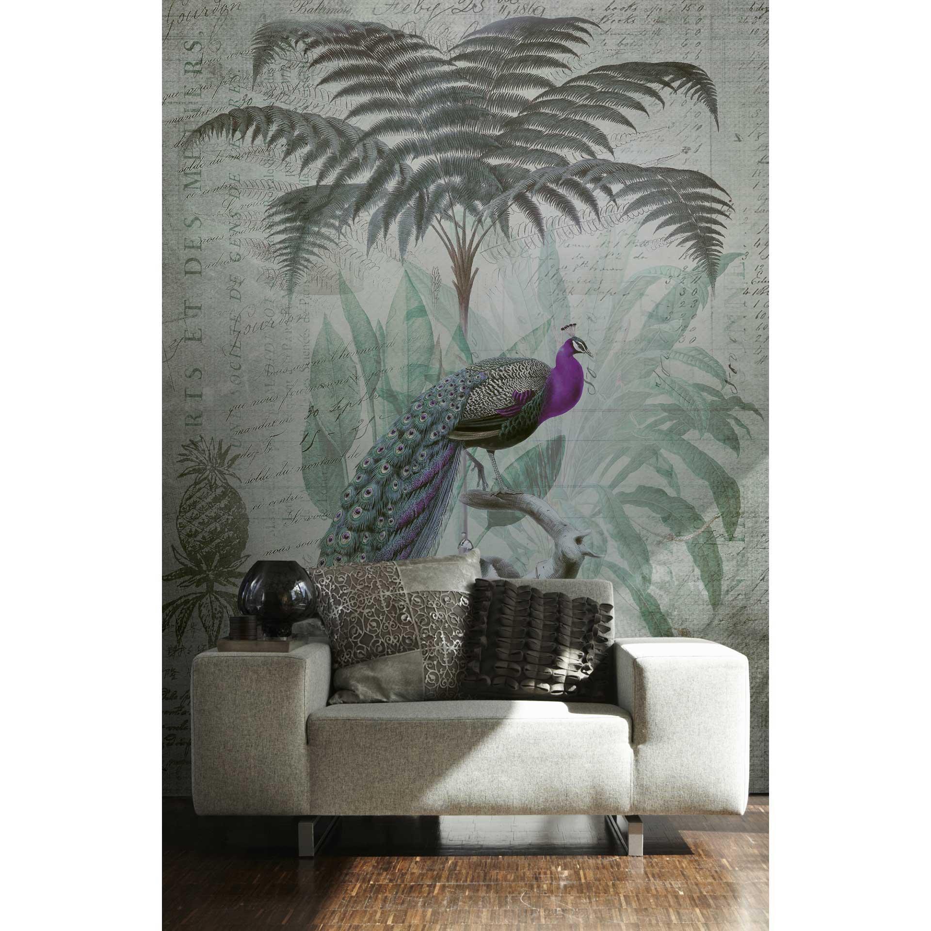 Livingwalls Fotobehang ARTist Peacock Jungle