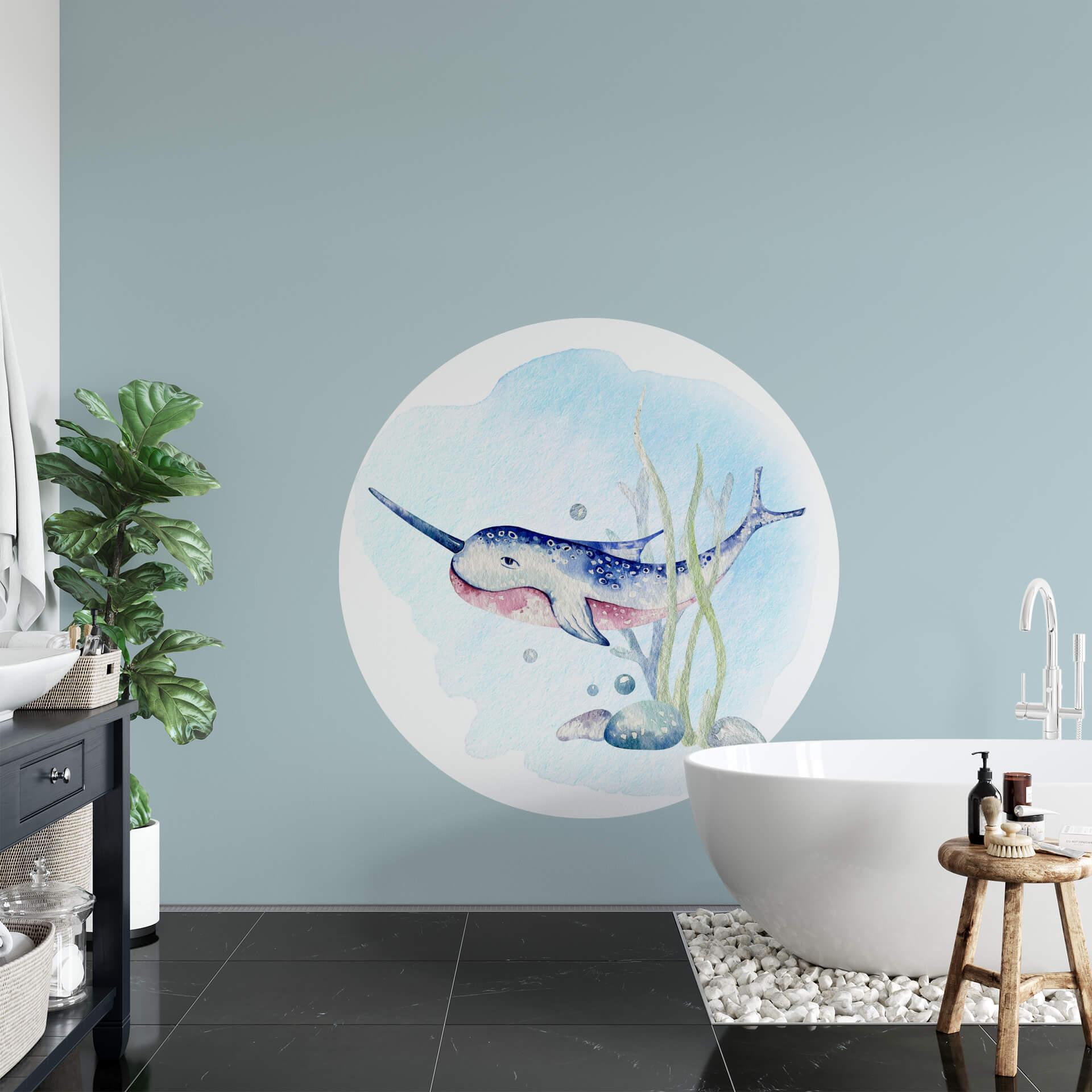 Sticker mural Kvilis - Espadon - Rond