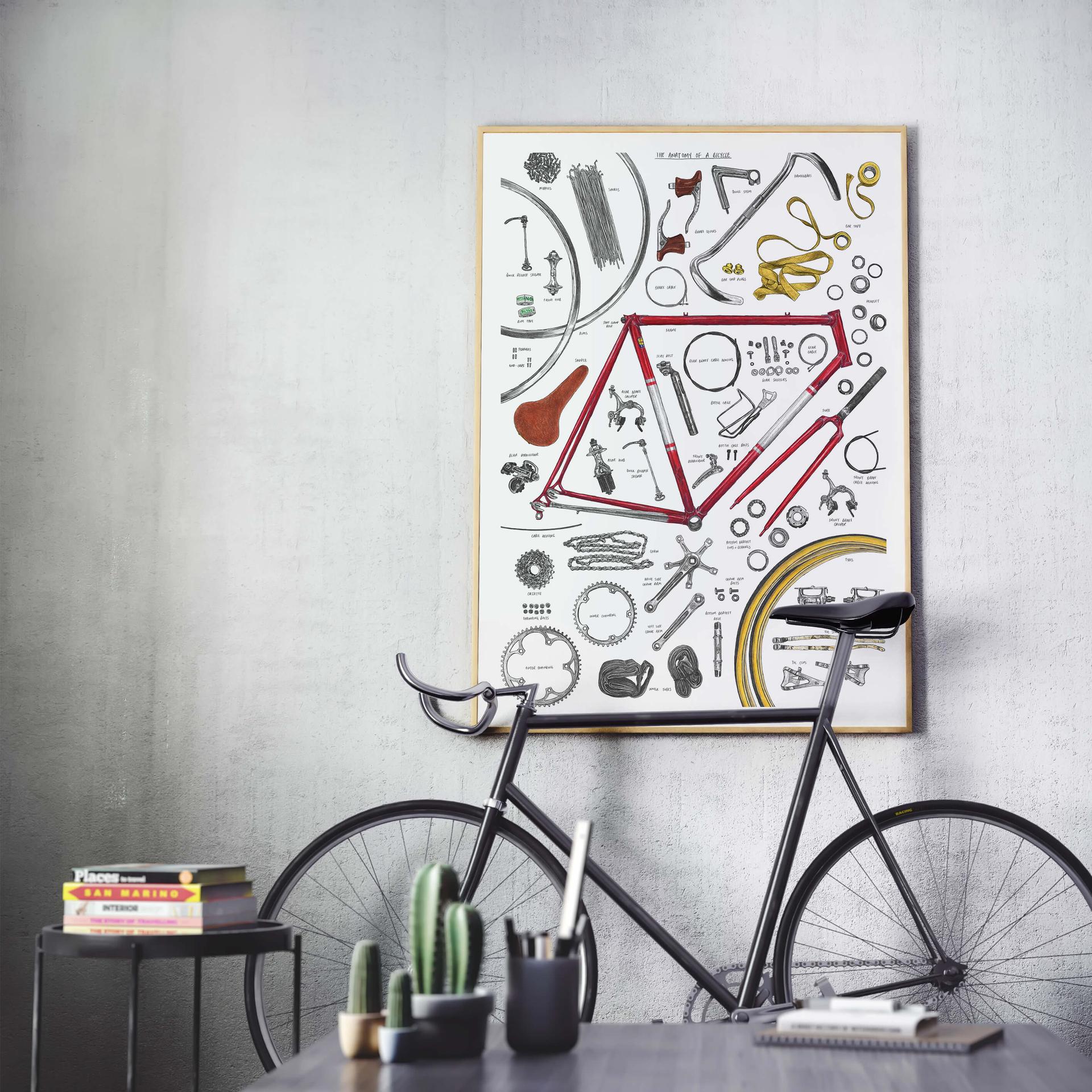 Póster Sparshott - Estructura de una bicicleta
