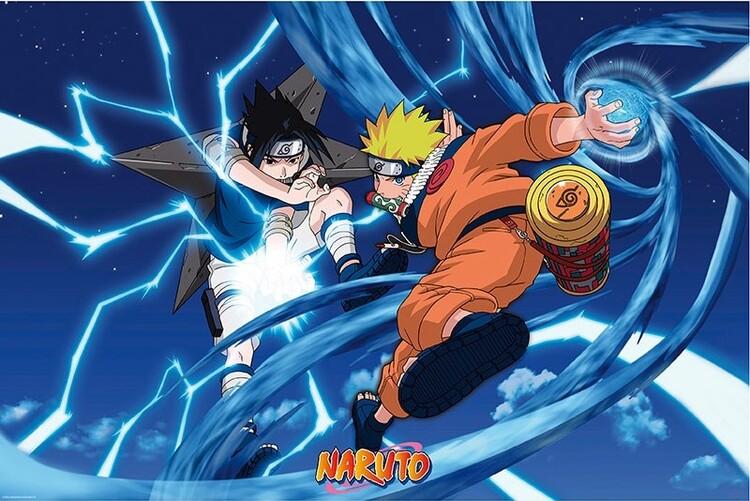Poster, film poster Naruto Shippuden - Naruto & Sasuke 91,5x61 cm