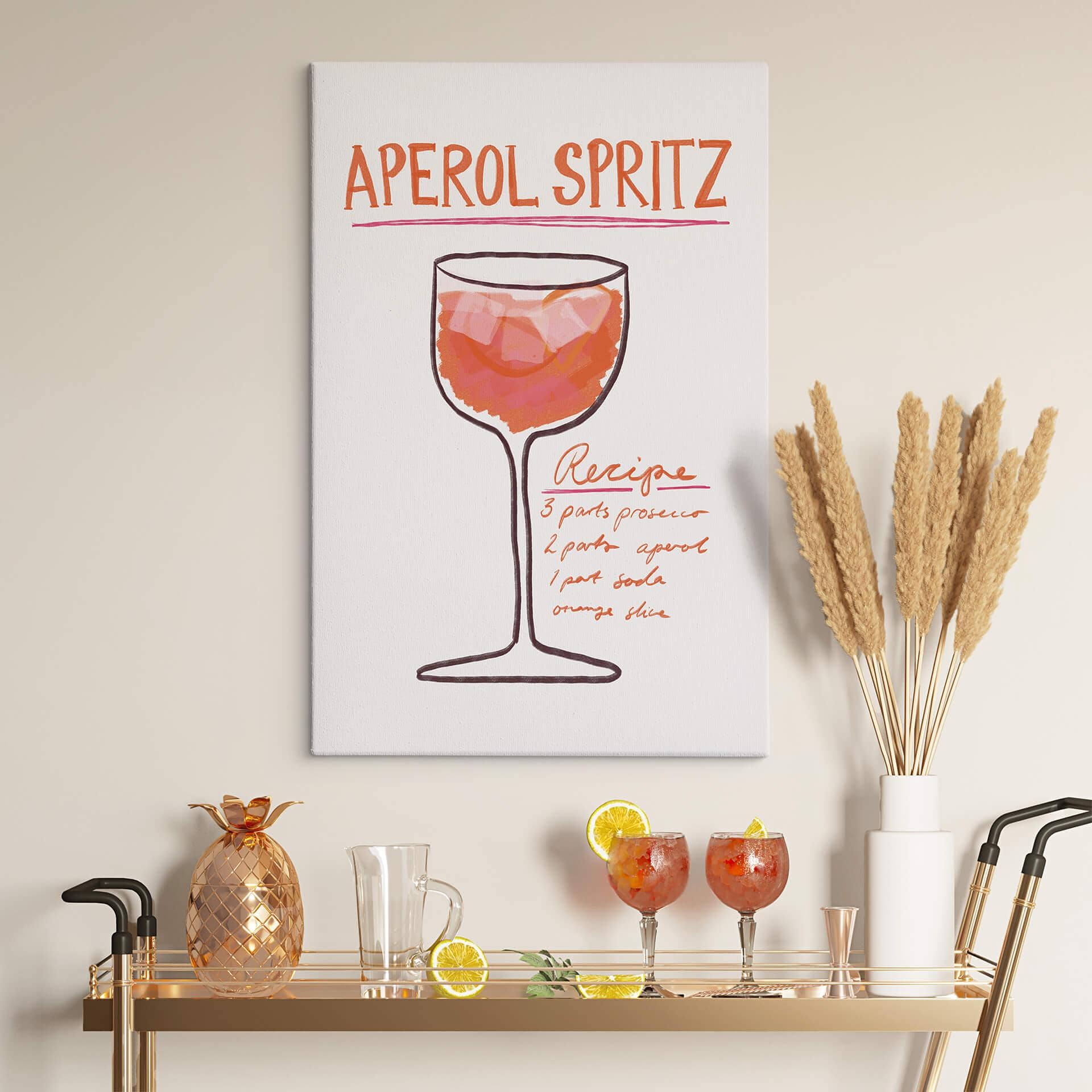 Obraz na płótnie do kuchni i jadalni - Fritsch - Aperol Spritz