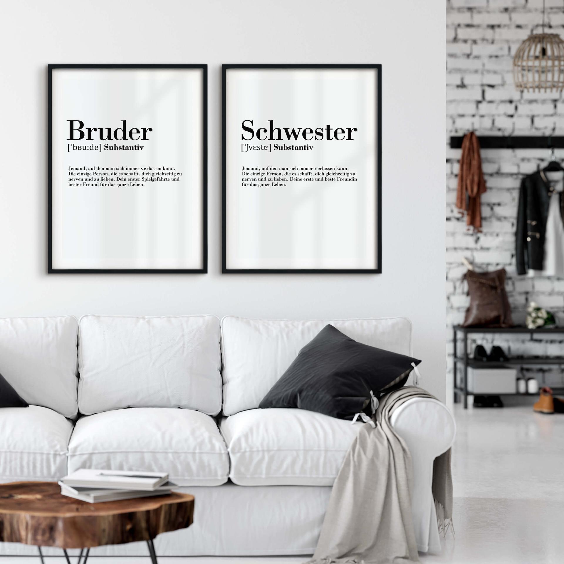 Poster Grammatik - Schwester