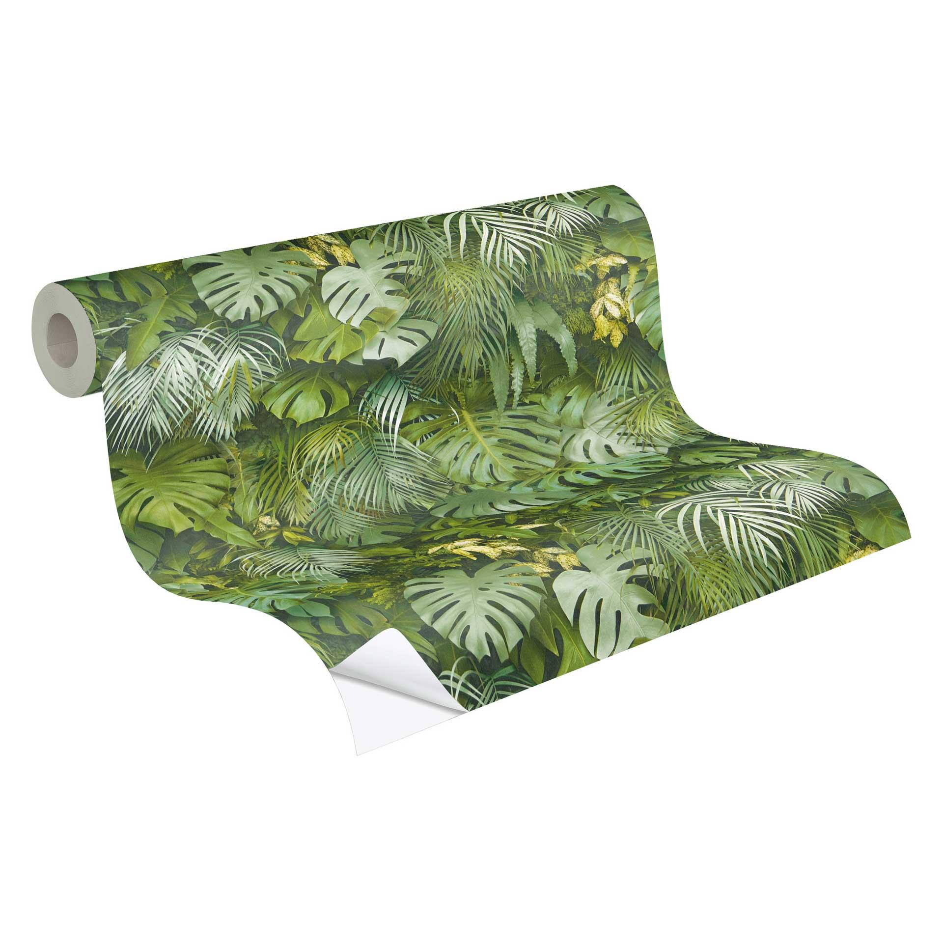 Zelfklevend behang & meubel vinyl - jungle - palmbomen - groen - rol 840x53 cm