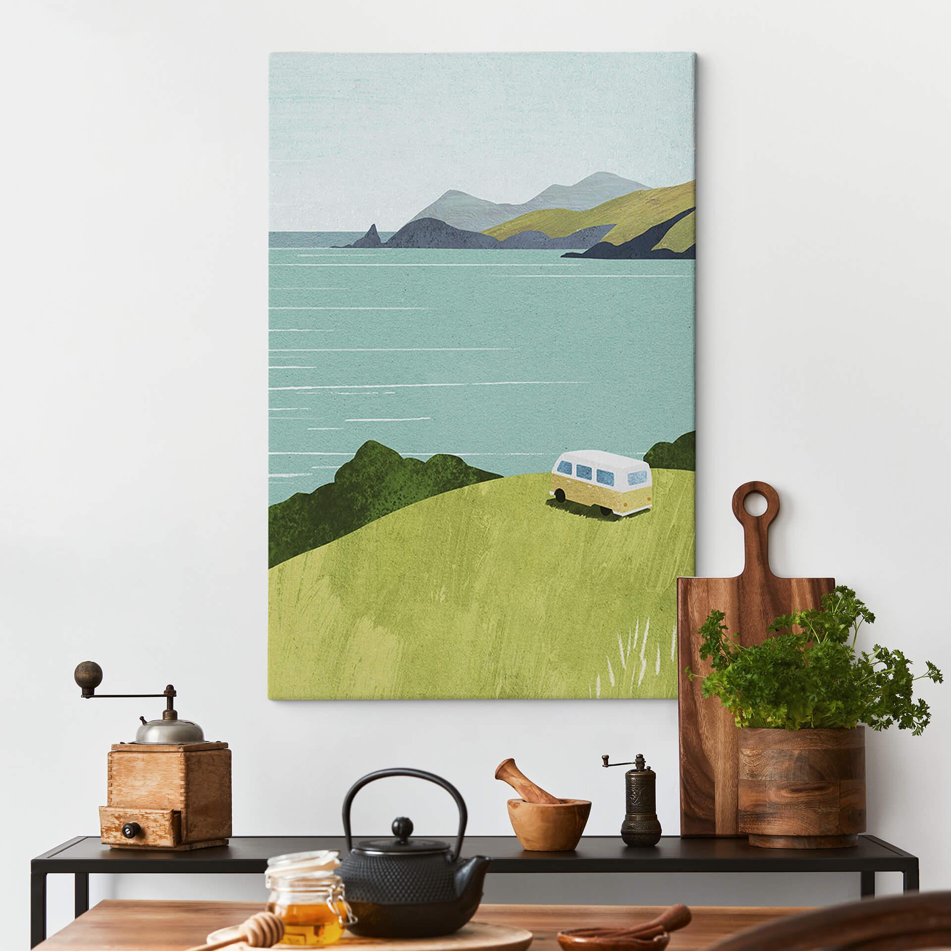 Lærredsprint - Rivers - Life on the Coast