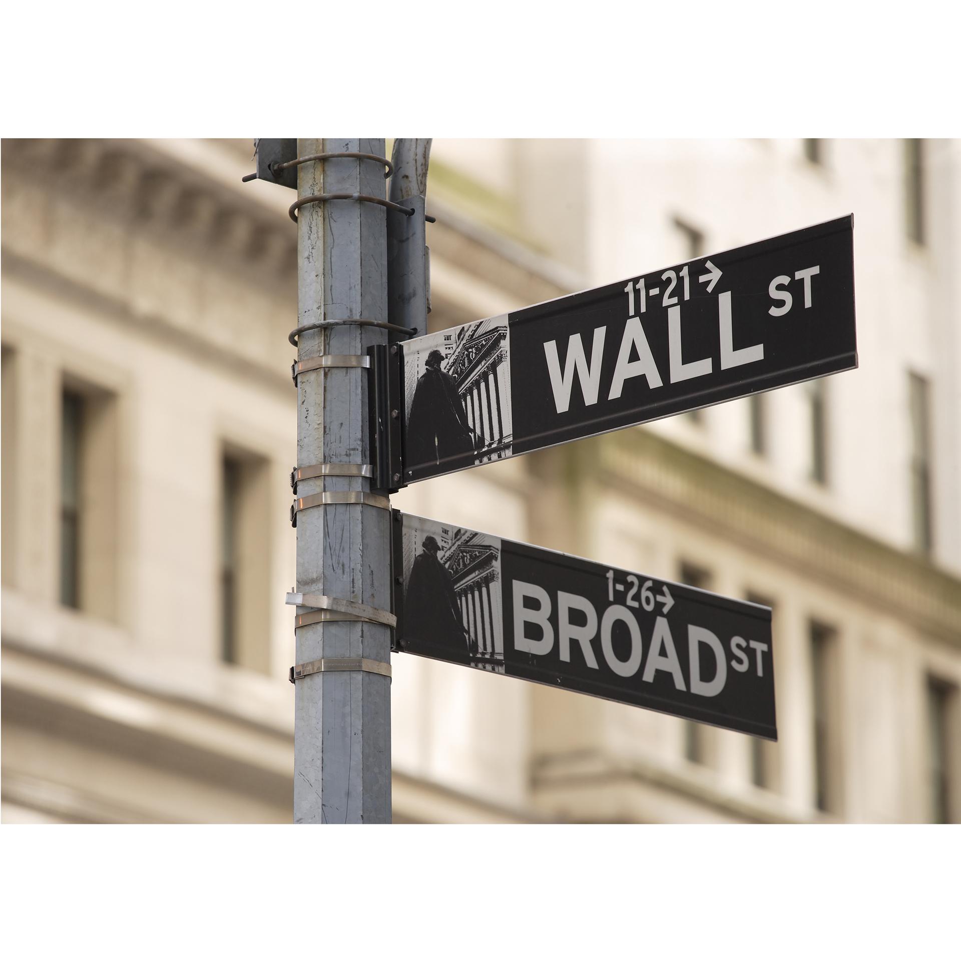 Fotobehang Wall Street