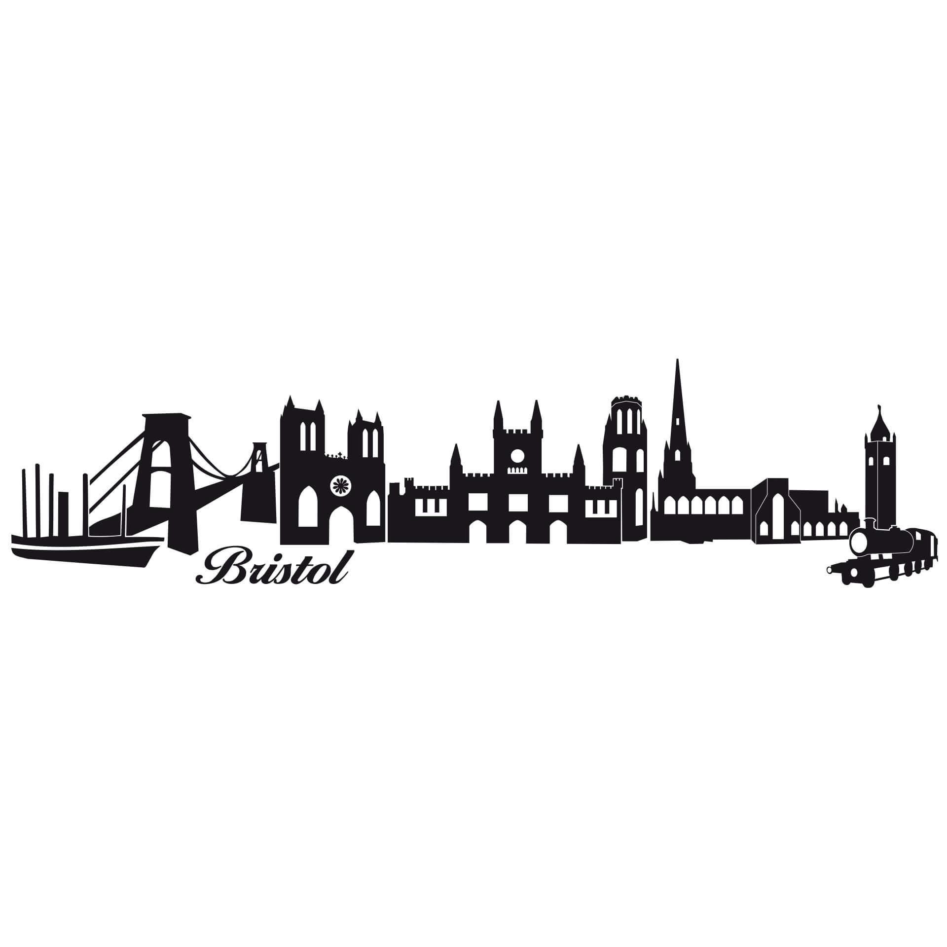 Wallsticker Bristol Skyline