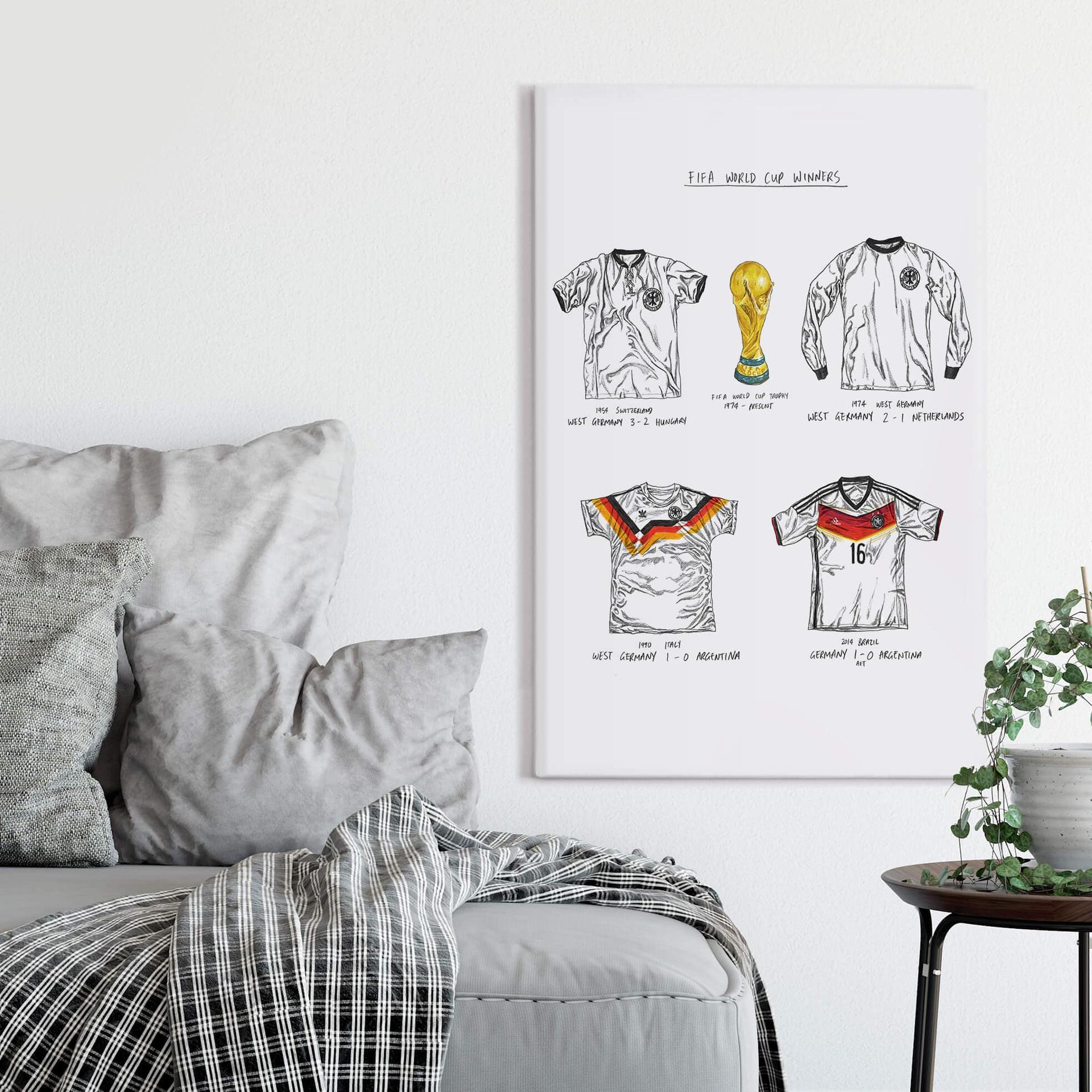 Obraz na płótnie Sparshott - koszulki piłkarskie Niemcy