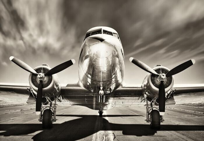 Plakat Aeroplane monochromatic, plakat (120 x 80 cm)