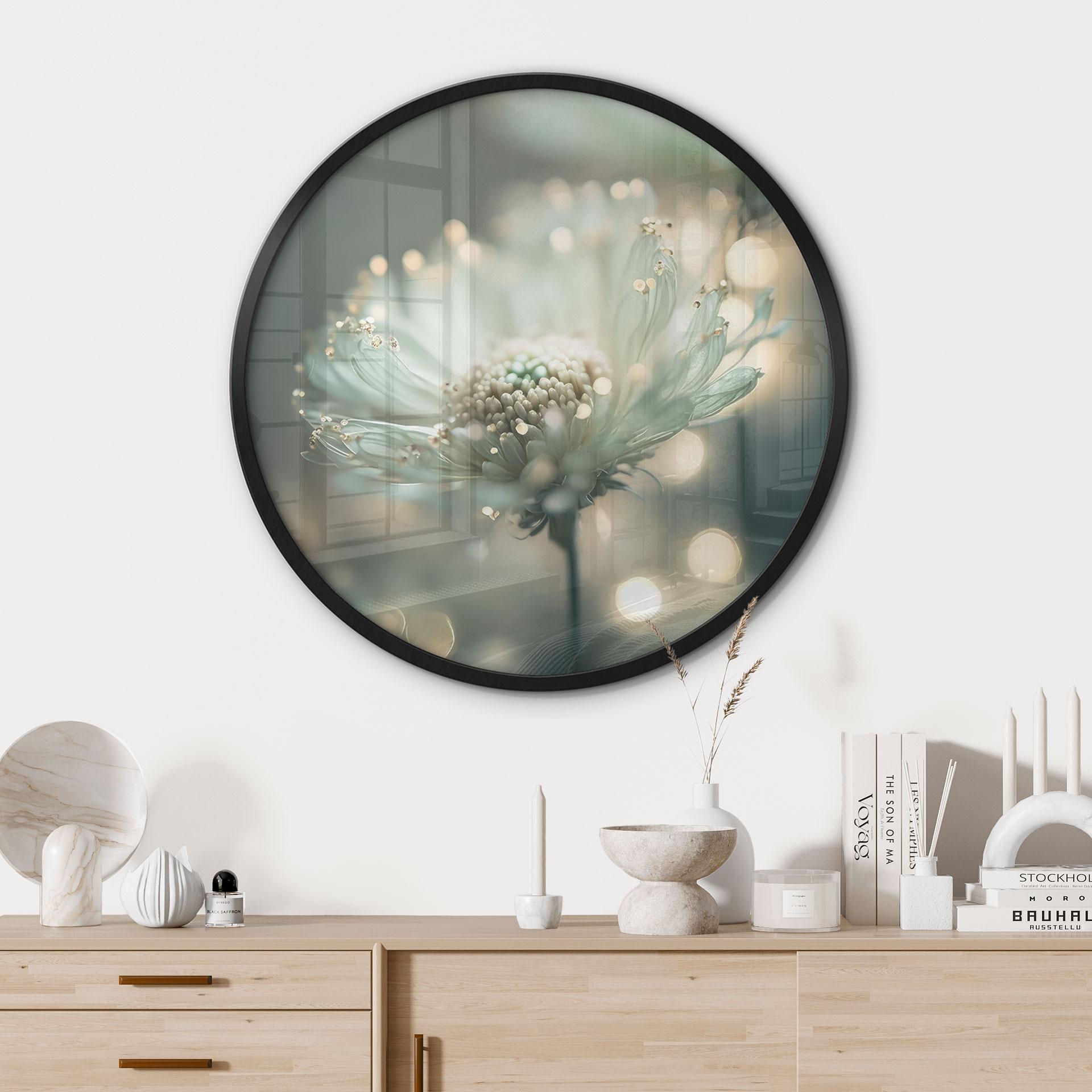 Plakat Blomsternes sarte skær - Treechild - Rund
