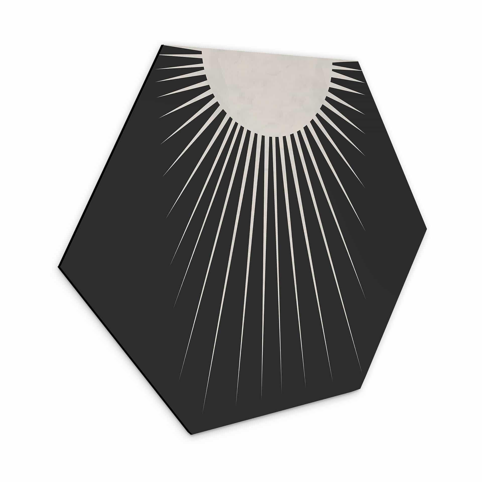 Hexagone - alu-Dibond Orara Studio - Lune minimaliste