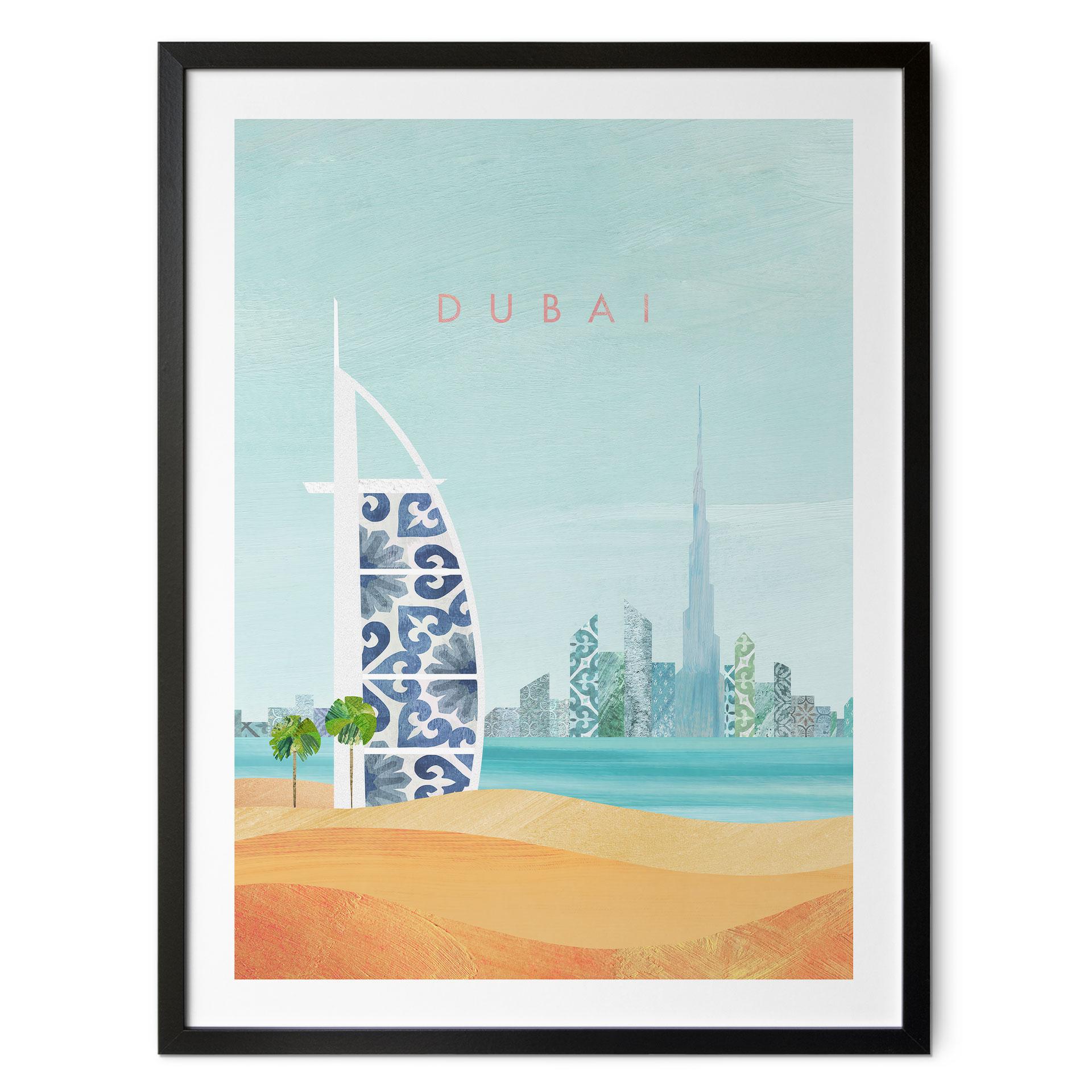 Plakat Dubai Beach - Burj Al Arab - Rivers