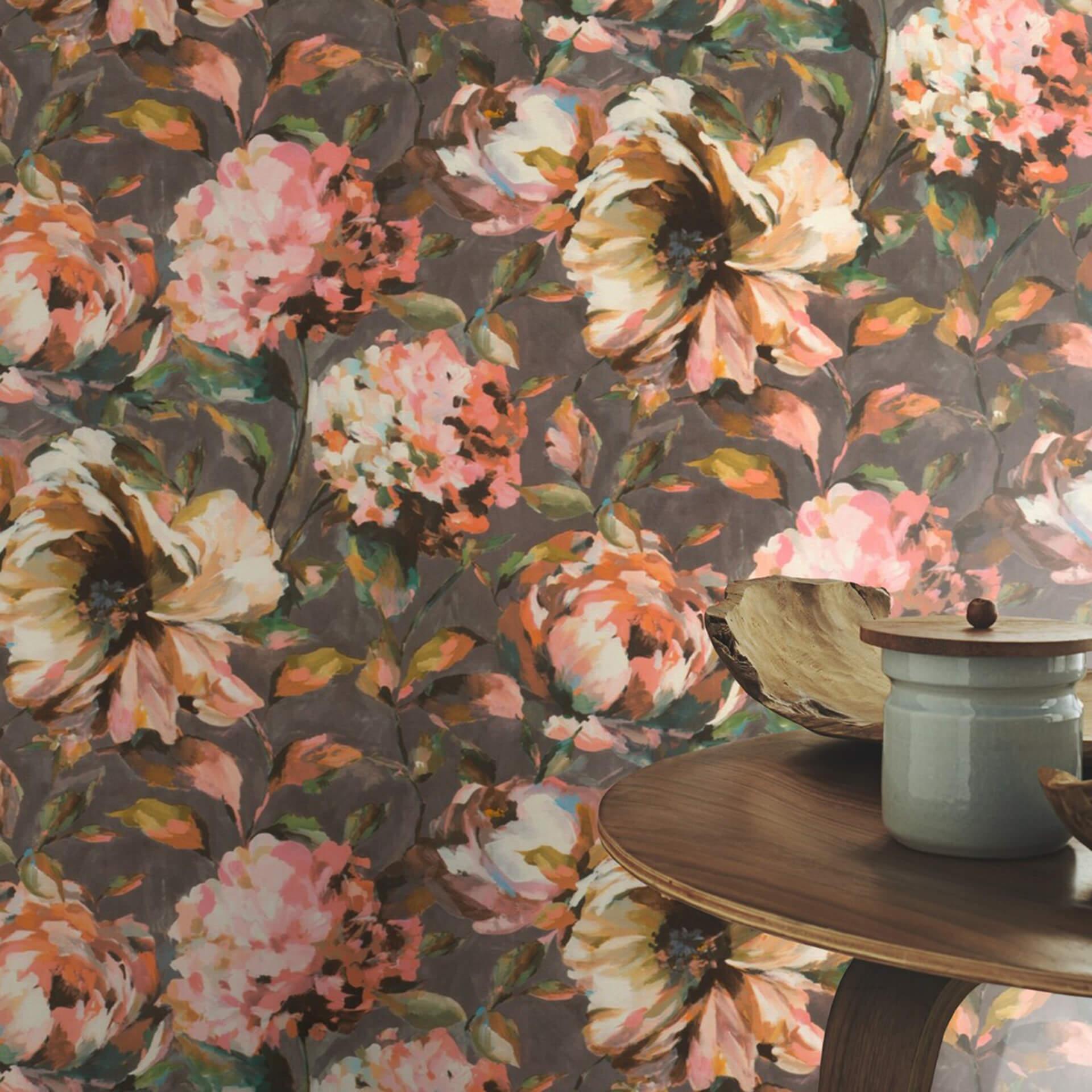 Rasch Papier peint intissé à motifs Florentine III rose mauve