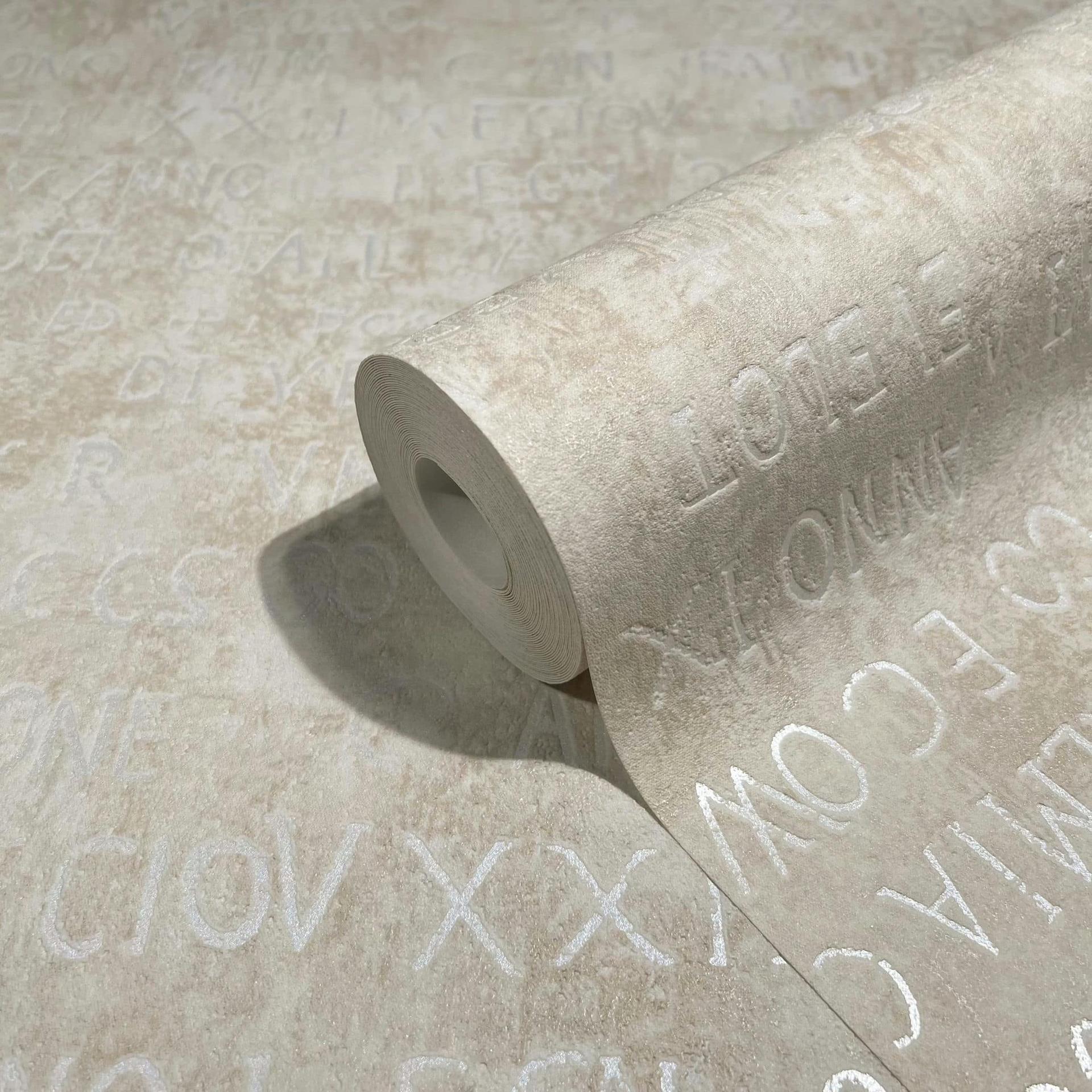 grafisch behang, vliesbehang Novamur Jackie beige