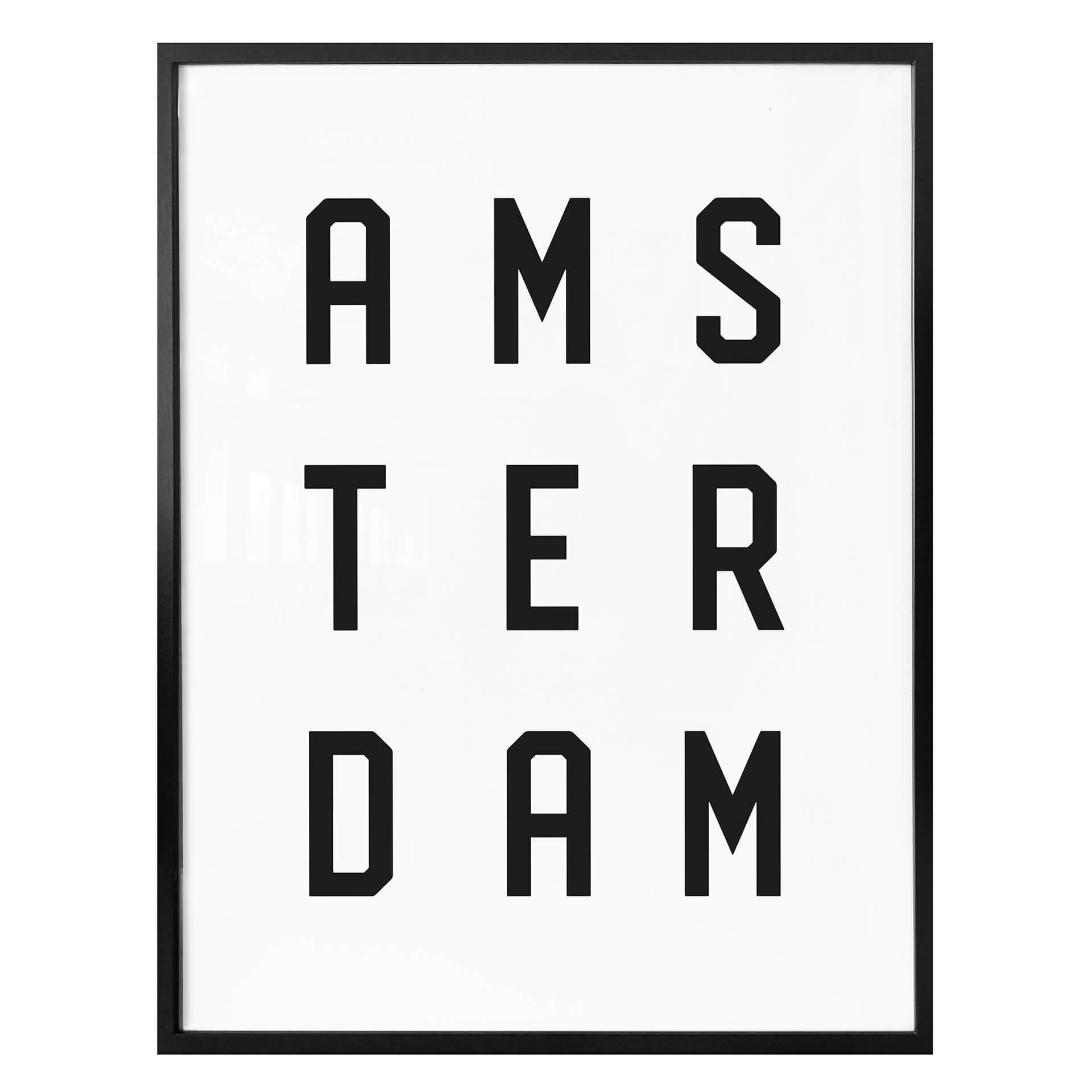 Poster – Typografie Amsterdam