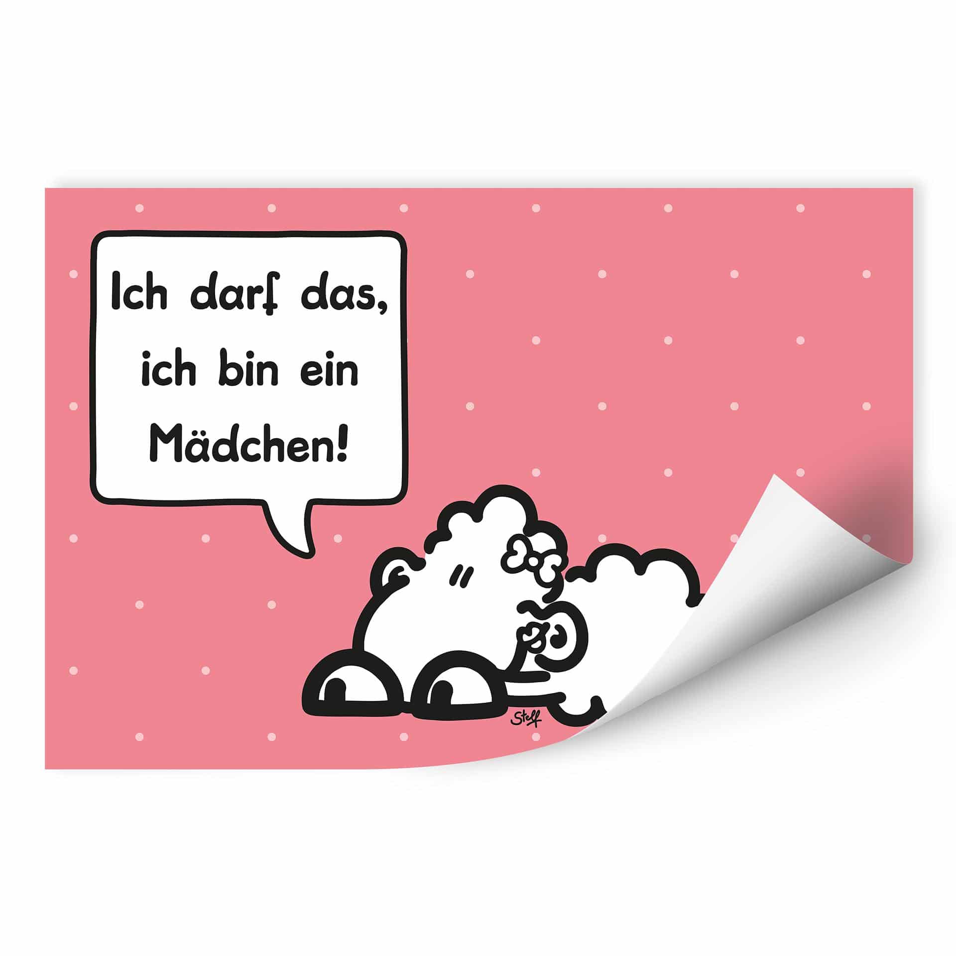 Wallprint W - sheepworld Worthelden Mädchen