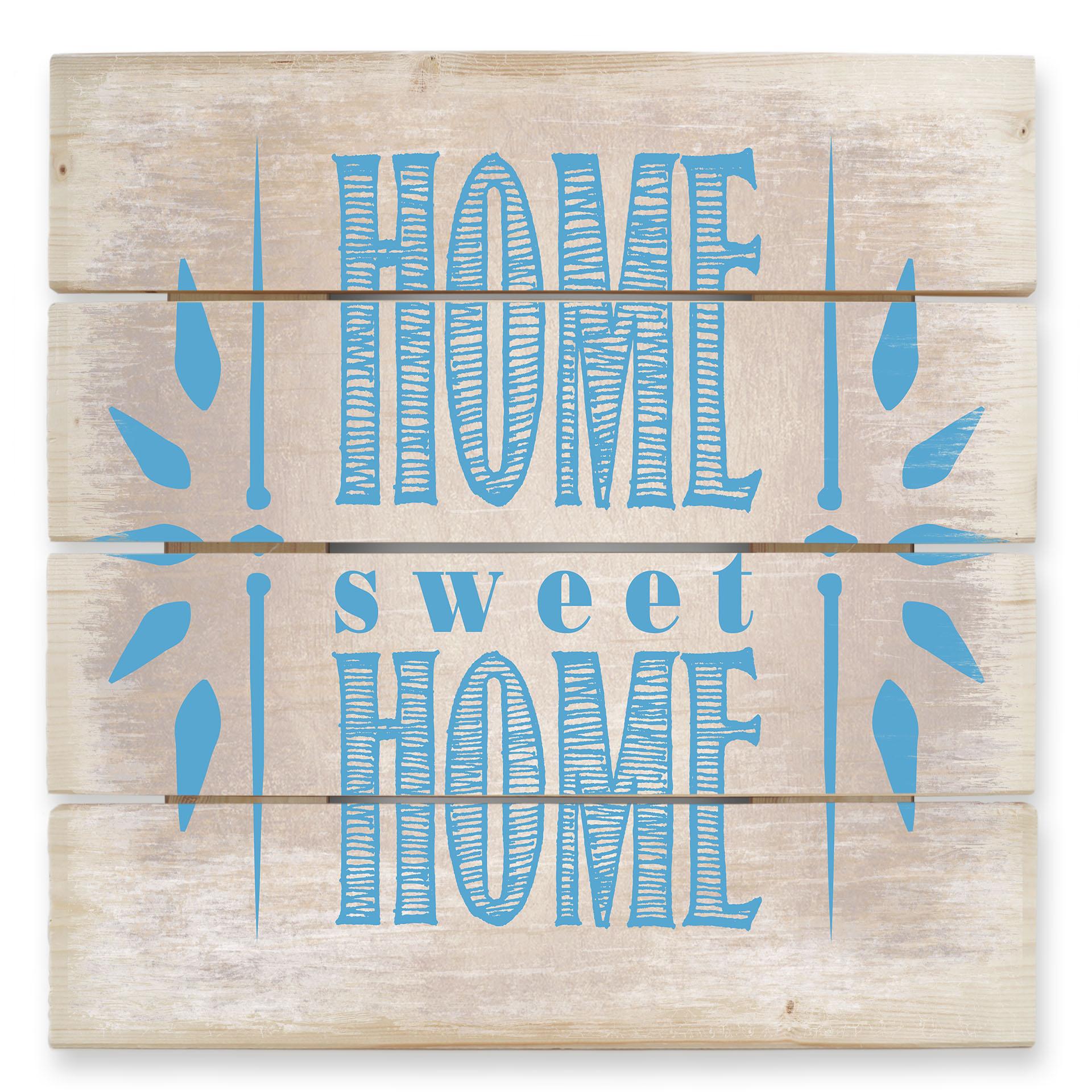 Cuadro de madera Home Sweet Home 2 - 40x41,5 cm