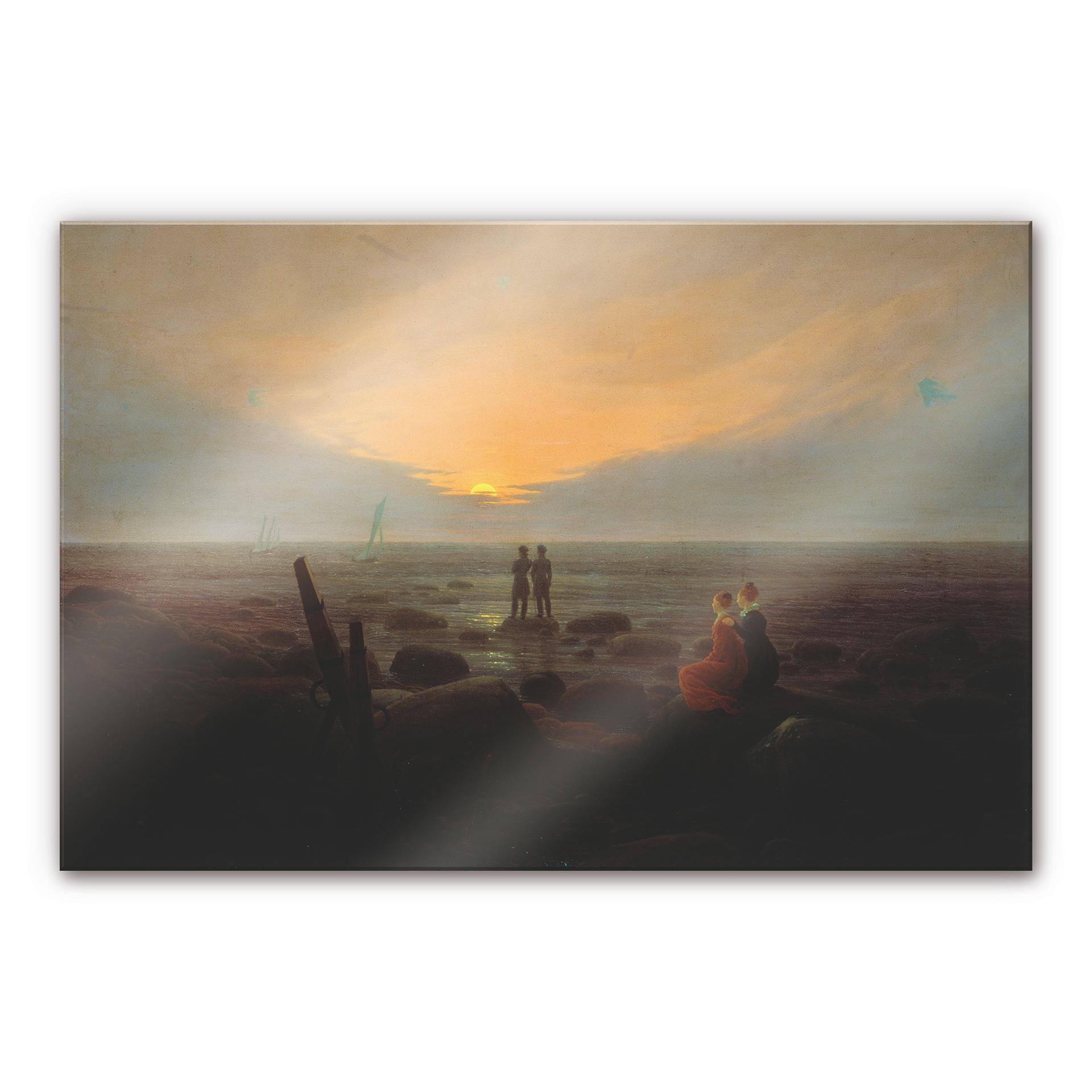 Akrylbillede Friedrich - Måneopgang over havet