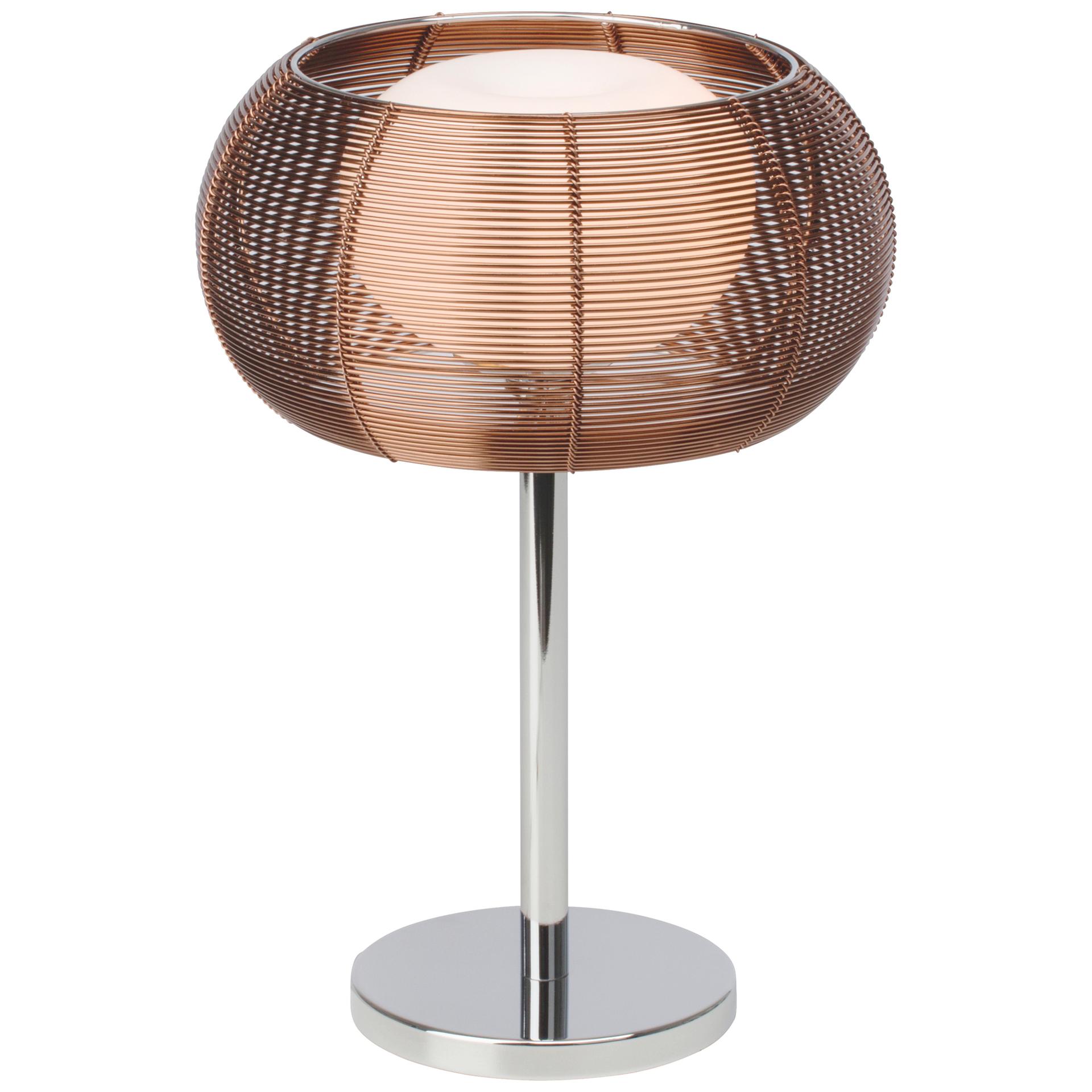 Tischleuchte Maxime, braun, 39 x 26 cm, Glas Nachttischlampe, dimmbar