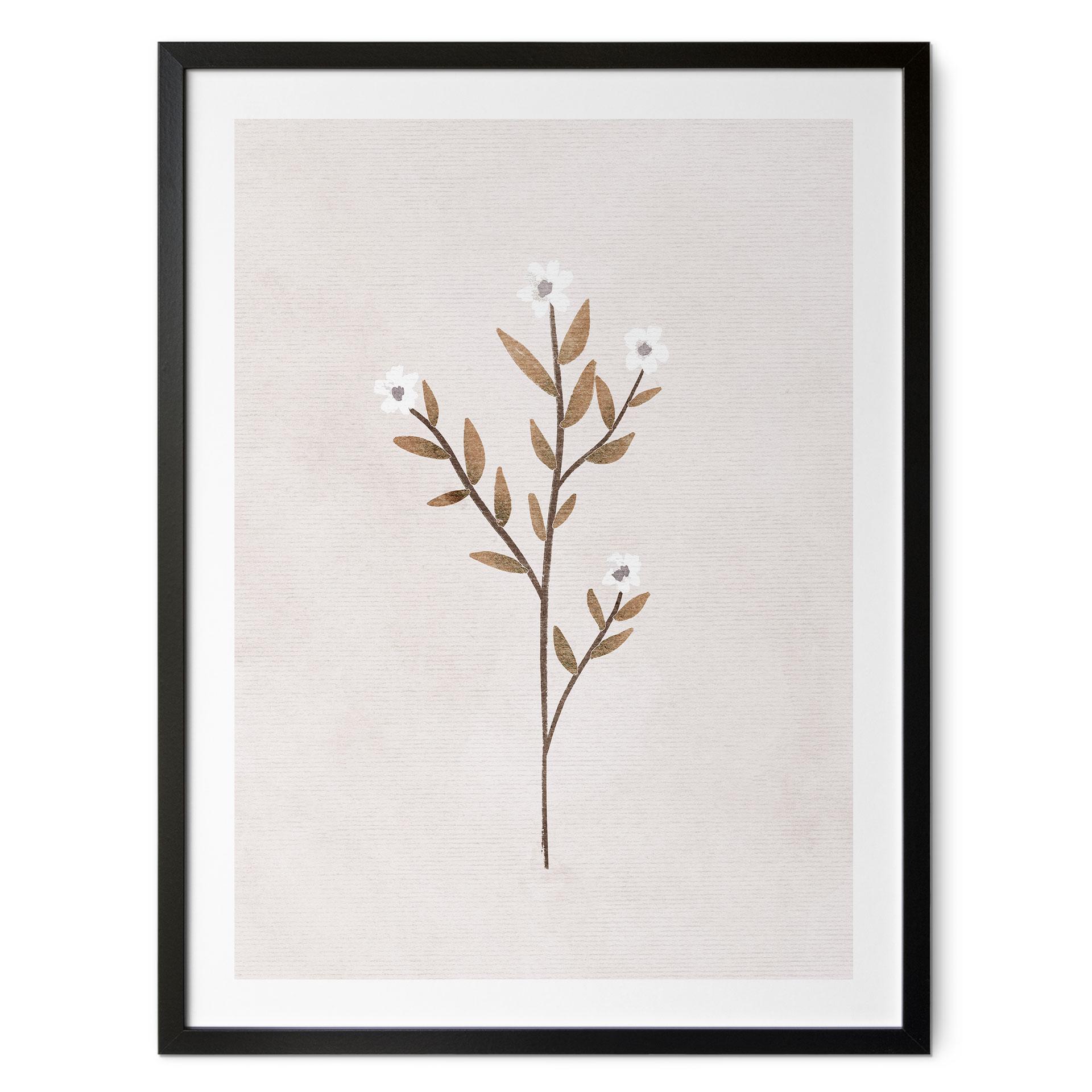 Illustration af blomster på plakat - Forget-me-not - Goed Blauw