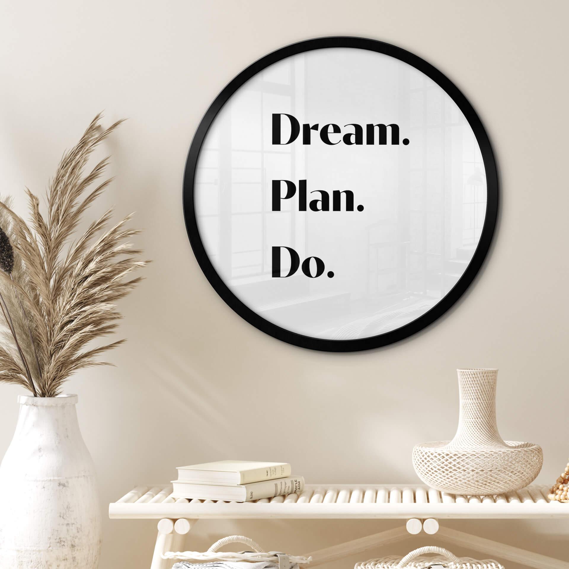 Plakat 1X Studio - Dream Plan Do - Okrągły