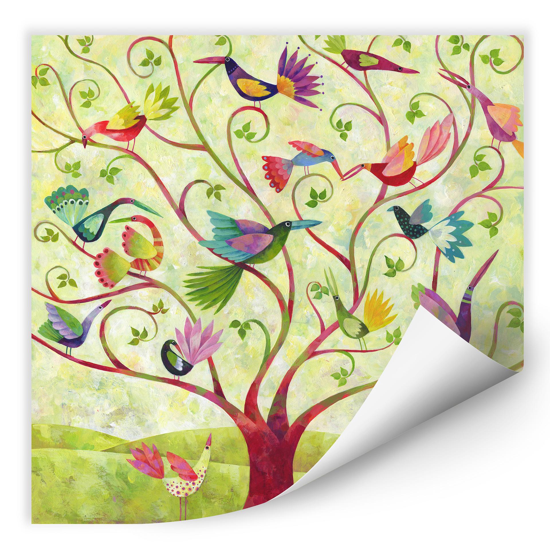 Wallprint Blanz - Exotische Vögel