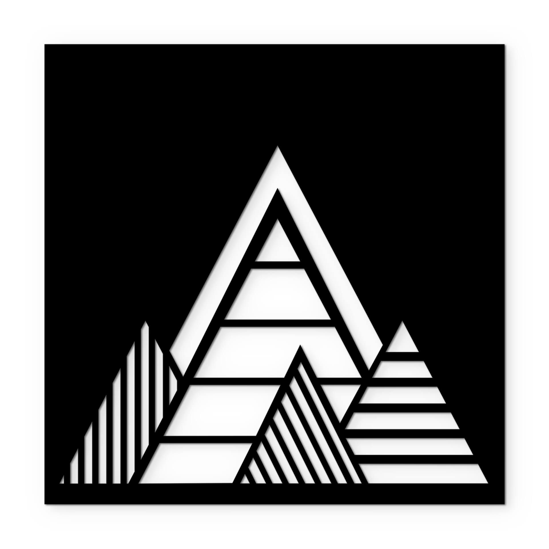 Wanddecoratie Geometrical Mountains