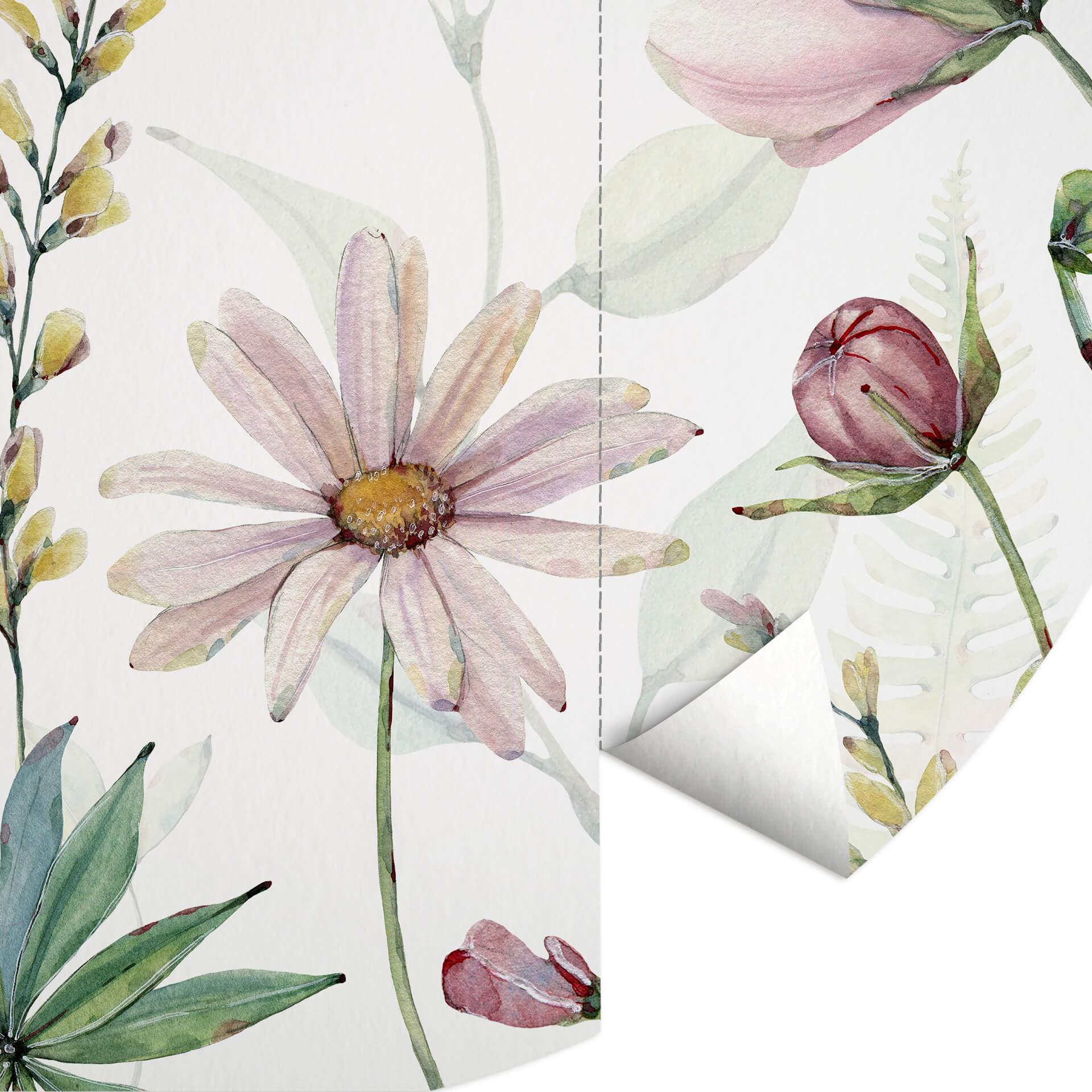 Behangcirkel Sir Edward - Magic Flowers - vliesbehang/zelfklevend vliesbehang
