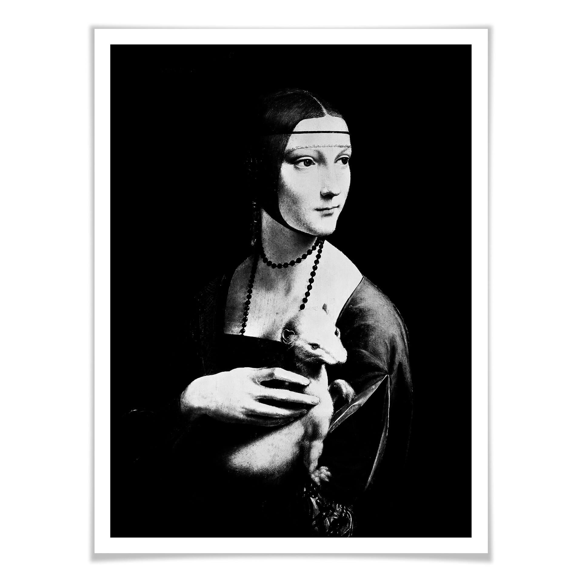 Plakat Da Vinci - Dama z gronostajem