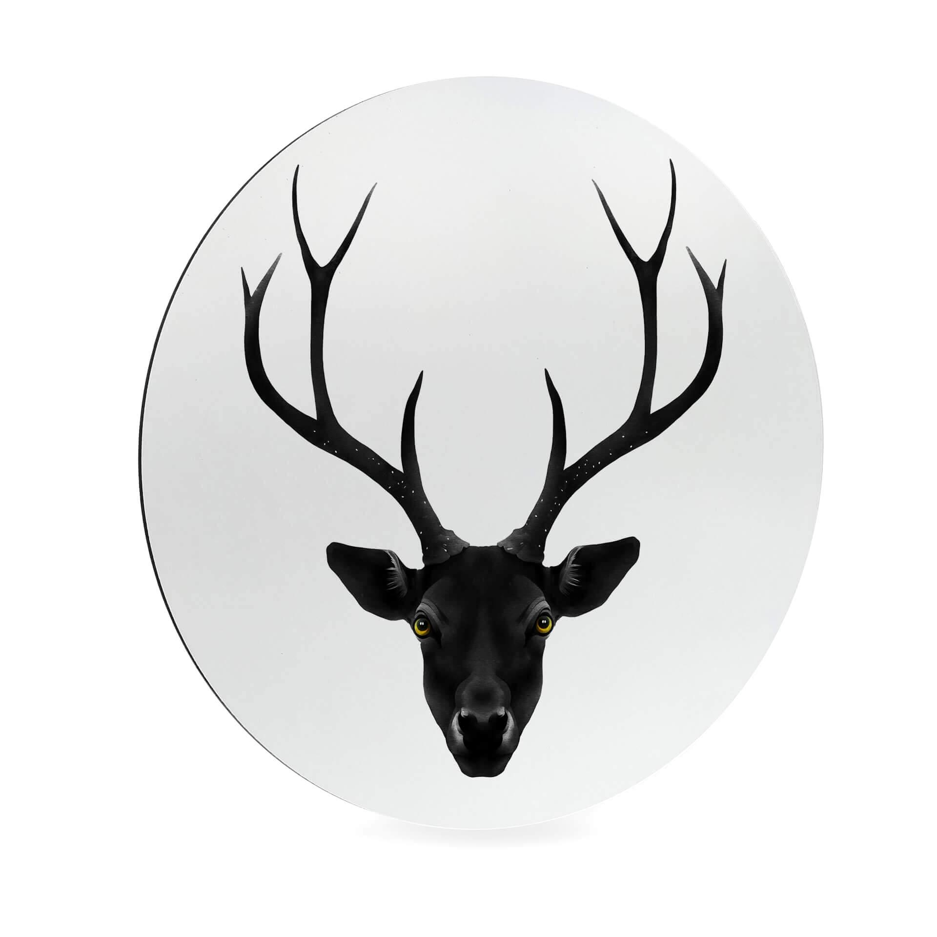 Alu-Dibond Ireland - The Black Deer - Rund