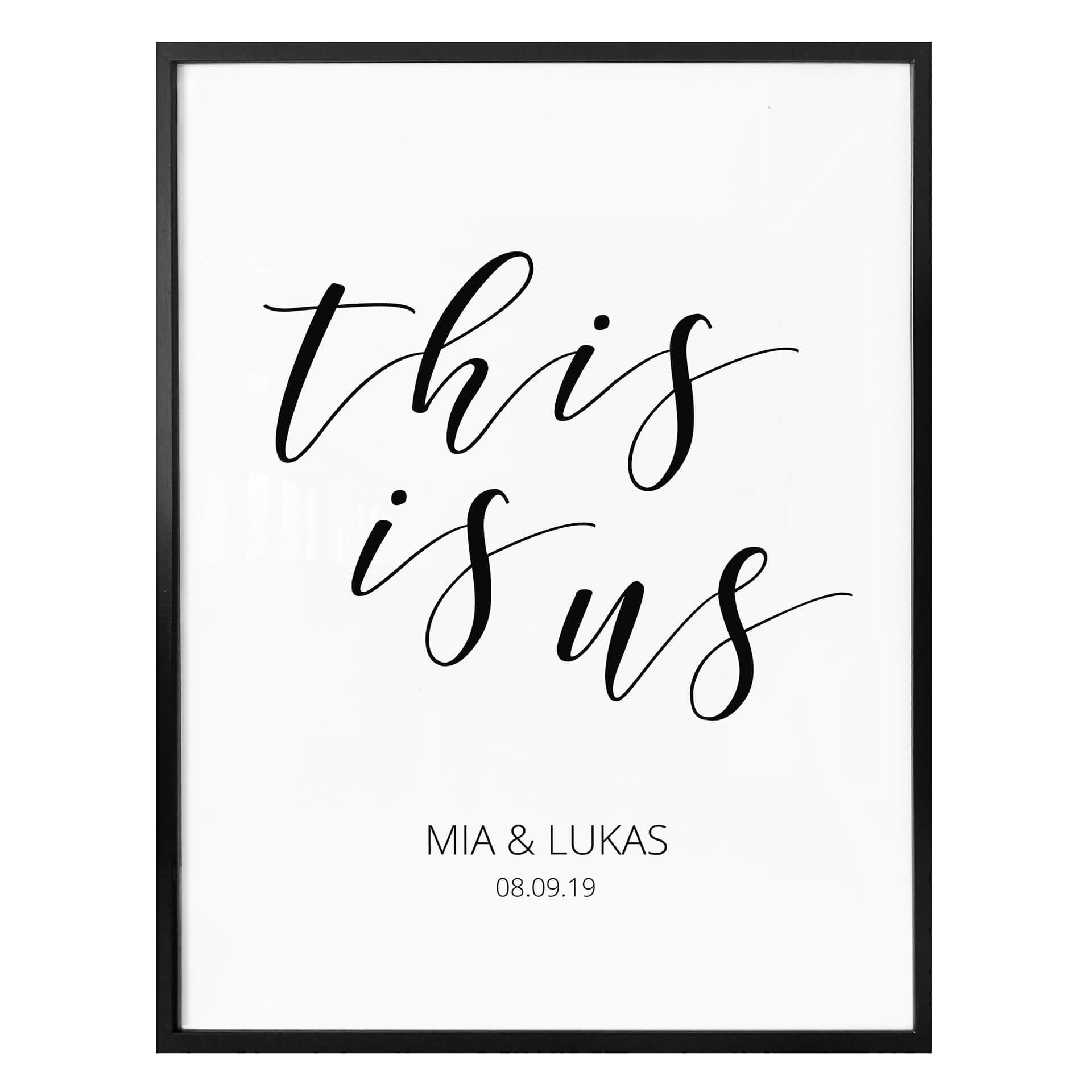 Poster à personnaliser This is us