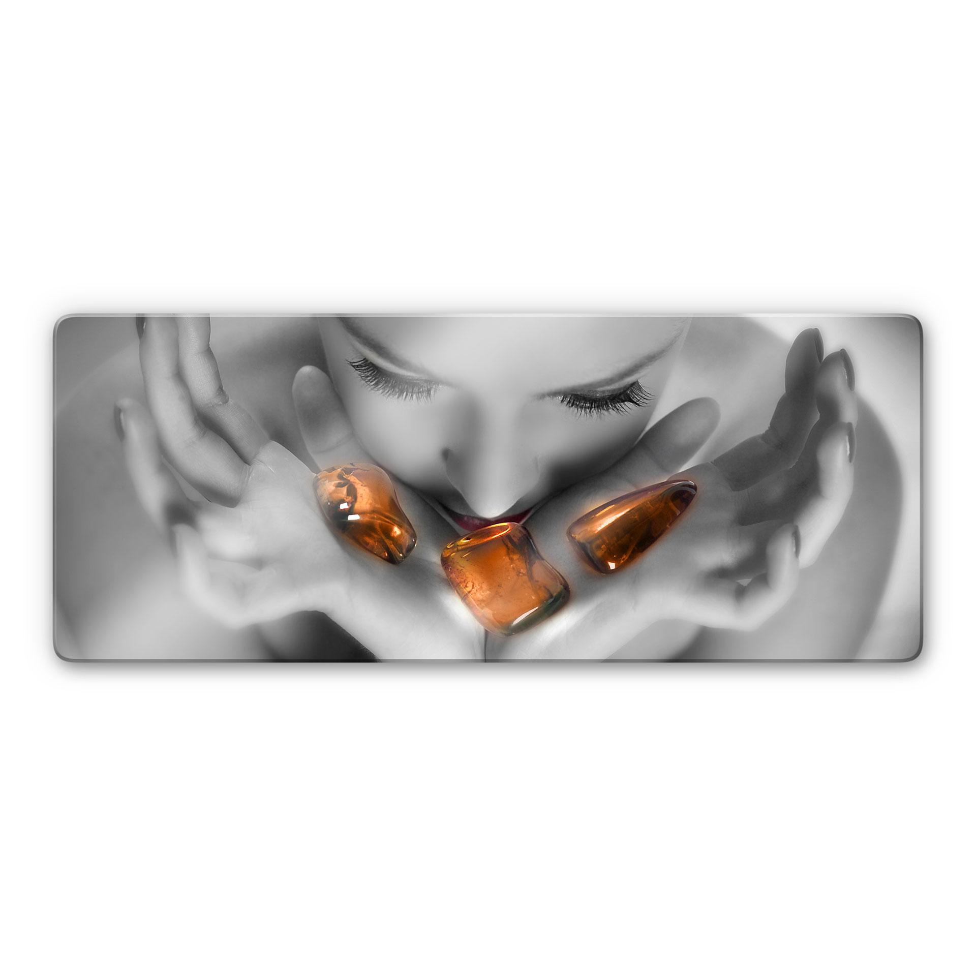 Tableau en verre - Fire & Ice - Panorama