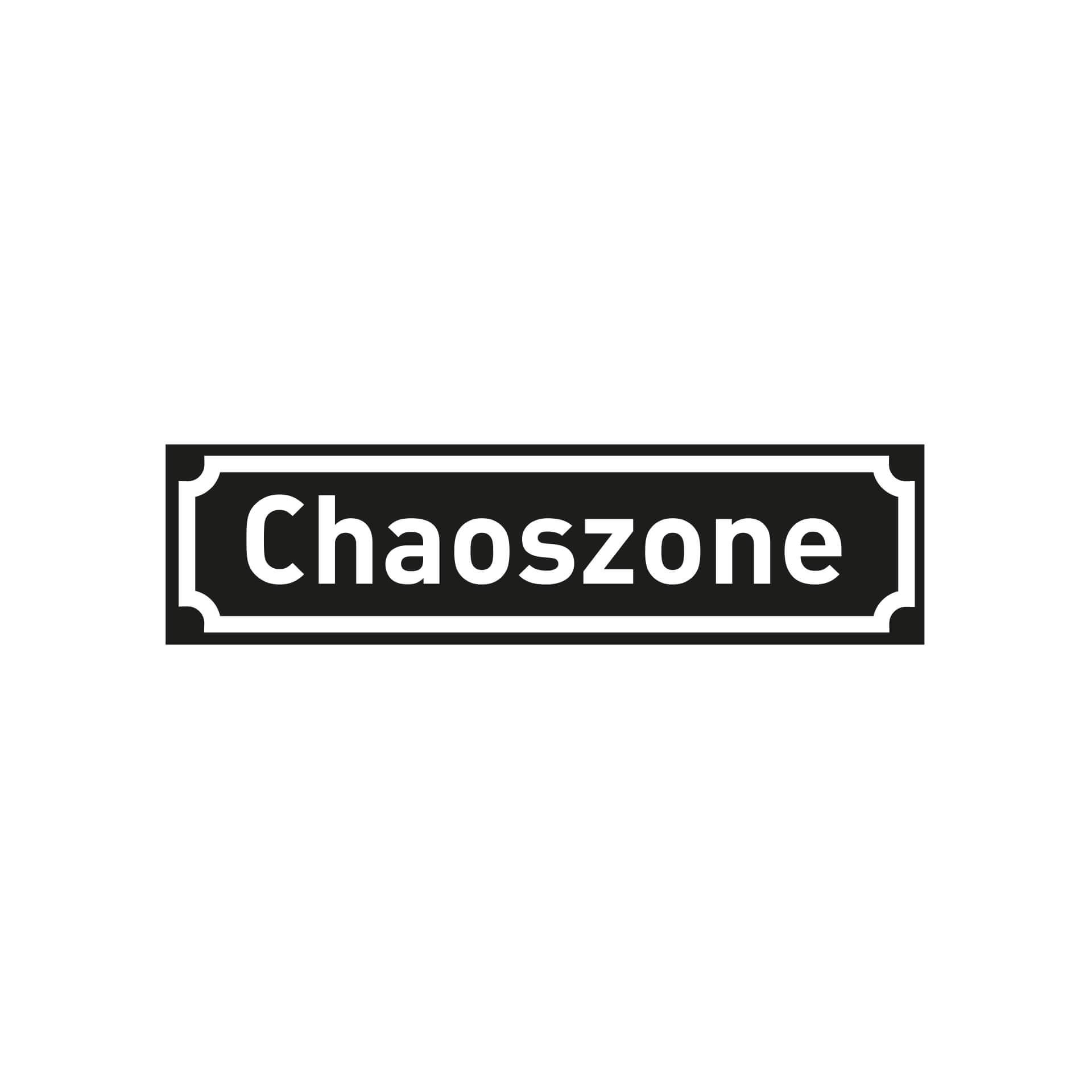 Muursticker Chaoszone